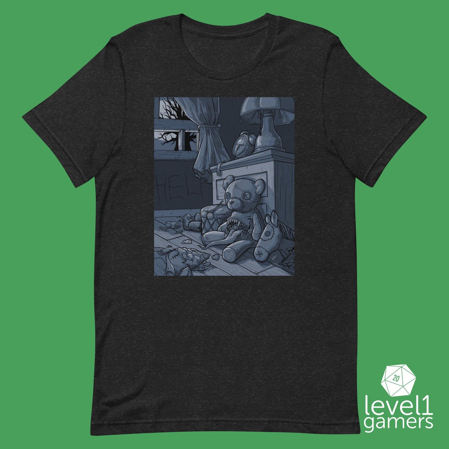 Doll Mimic T-Shirt | Monster Shirt For Fans Of Dungeons & Dragons | Horror Themed Apparel Gift Ideas | Small Business And Hand-Drawn Level 1 Gamers XS
