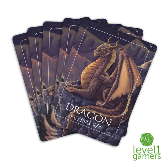 Dragon Token Magic Card Pack (5 Cards) - Preorder Level 1 Gamers