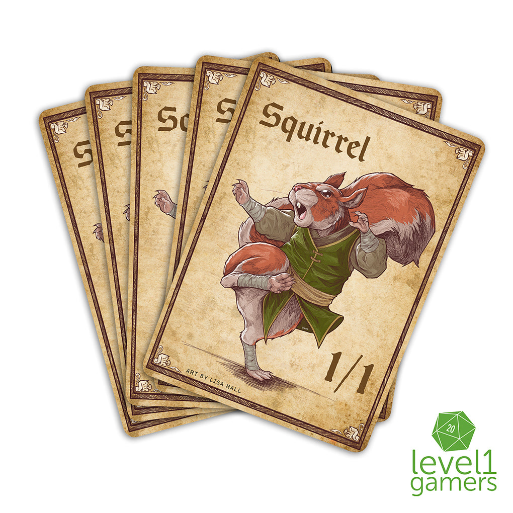 Squirrel Token Magic Card Pack (5 Cards) - Preorder Level 1 Gamers