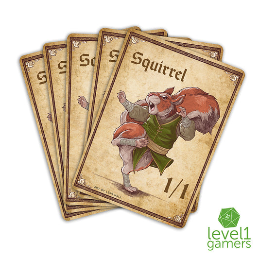 Squirrel Token Magic Card Pack (5 Cards) - Preorder Level 1 Gamers
