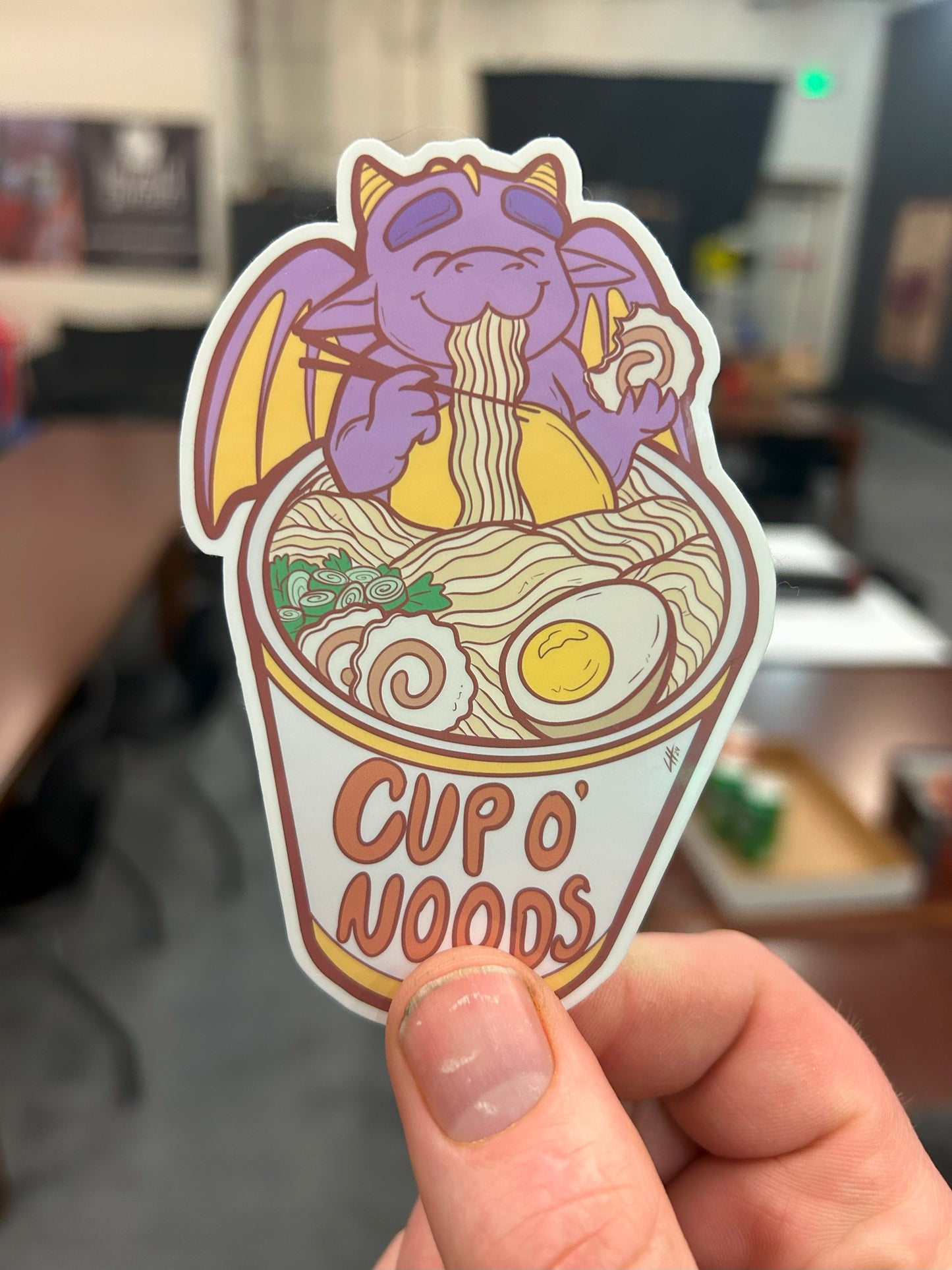 Nood Dragon Sticker Level 1 Gamers