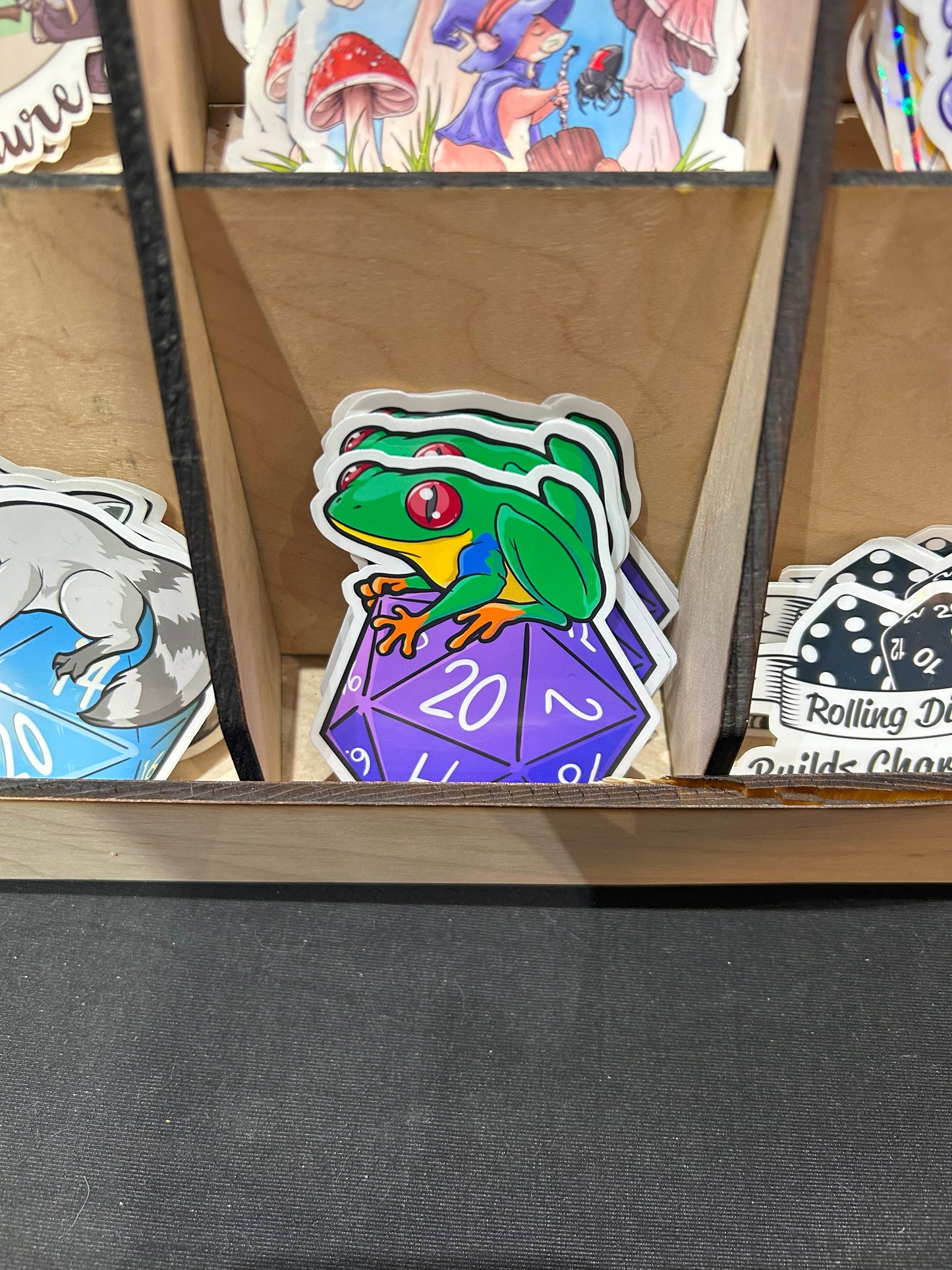 D20 Rainforest Tree Frog Sticker Level 1 Gamers