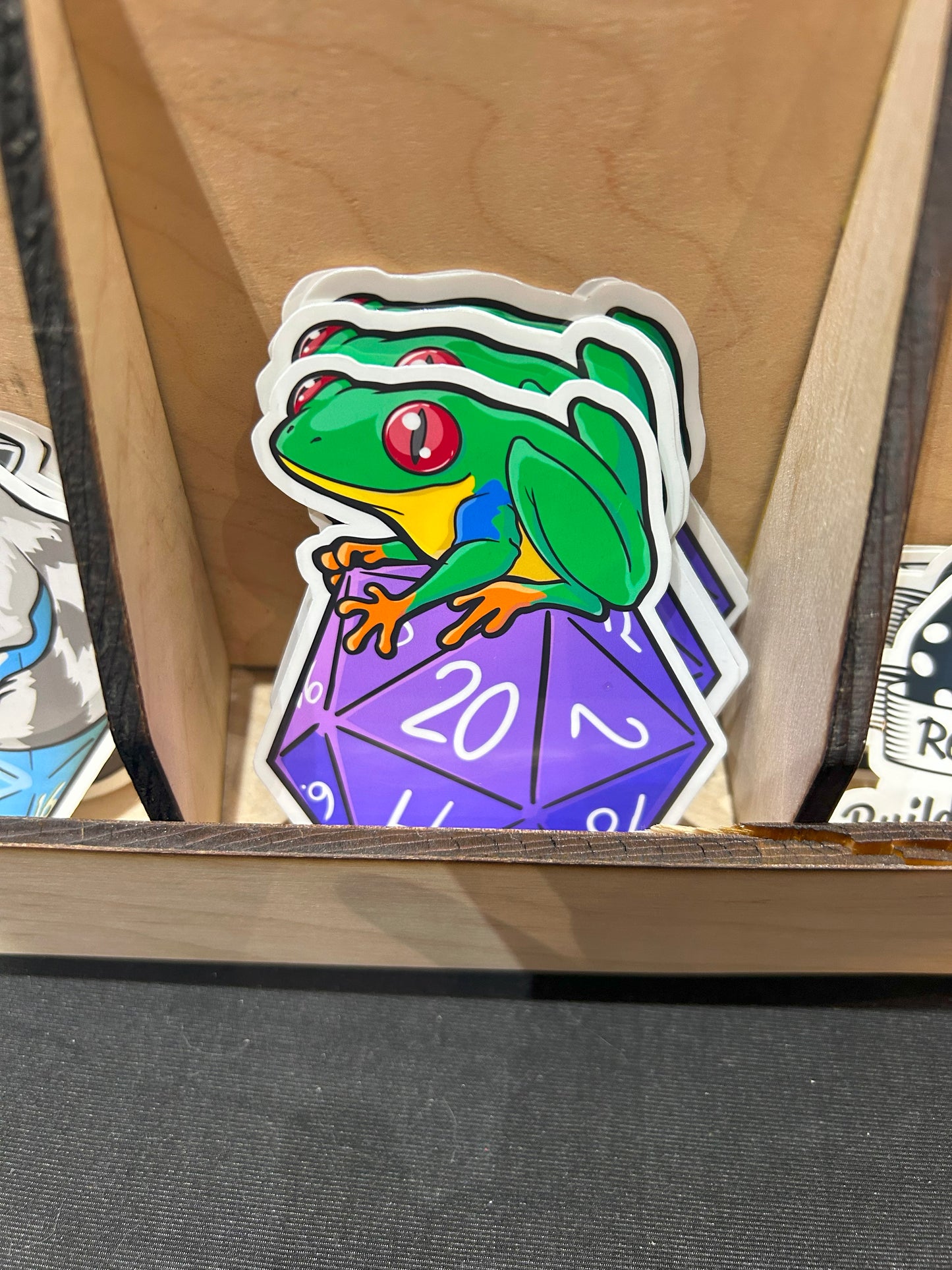 D20 Rainforest Tree Frog Sticker Level 1 Gamers