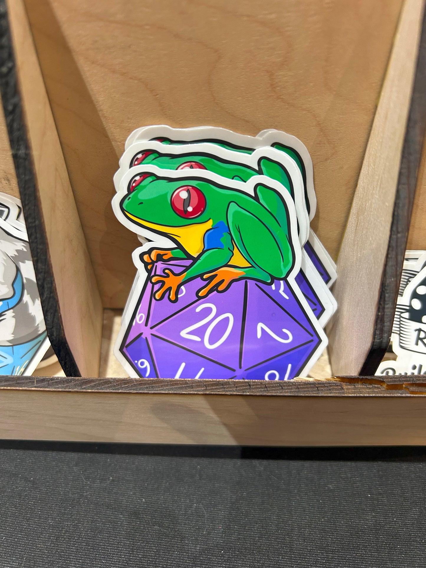 D20 Rainforest Tree Frog Sticker Level 1 Gamers
