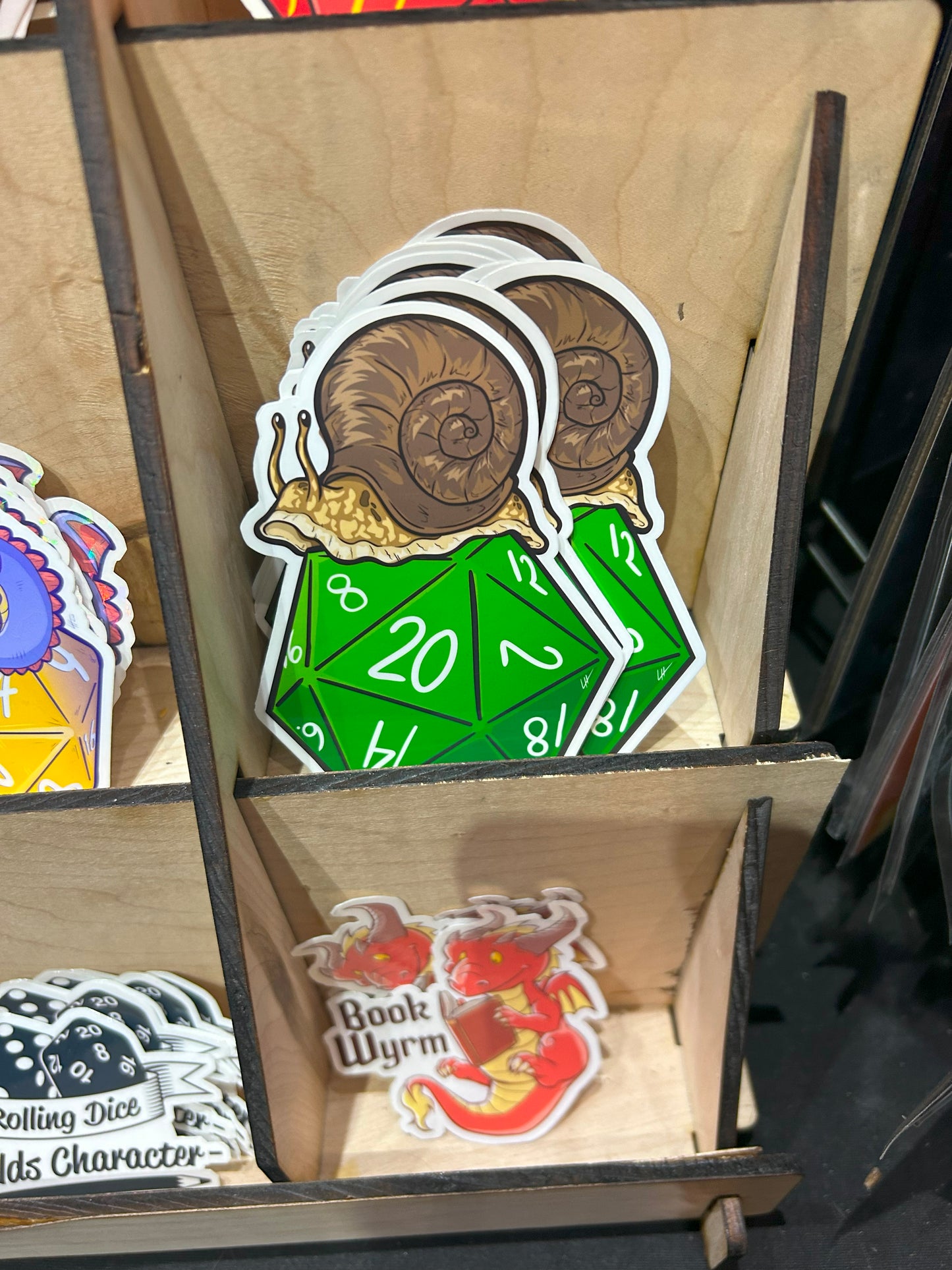 D20 Snail Sticker Level 1 Gamers