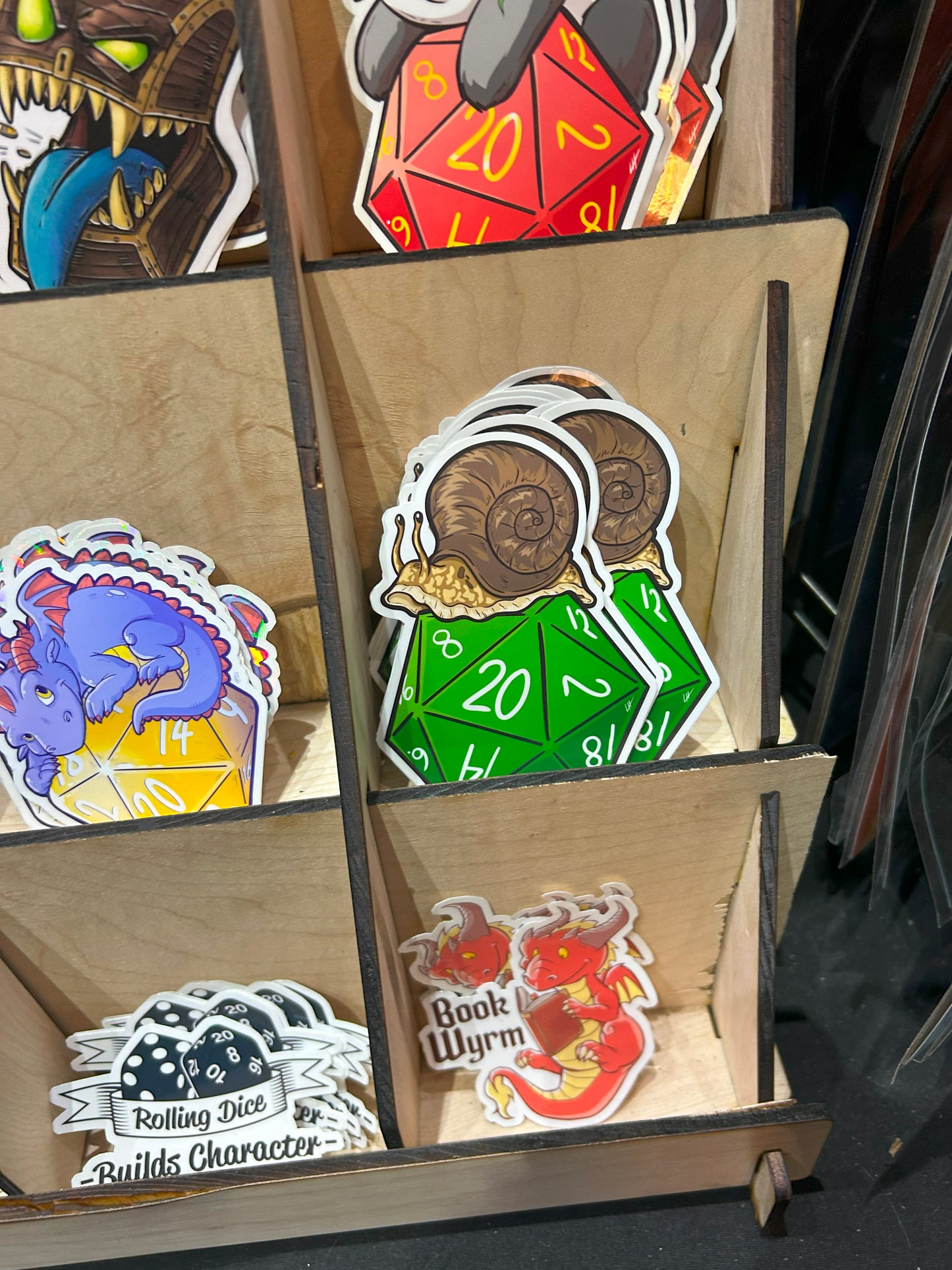 D20 Snail Sticker Level 1 Gamers