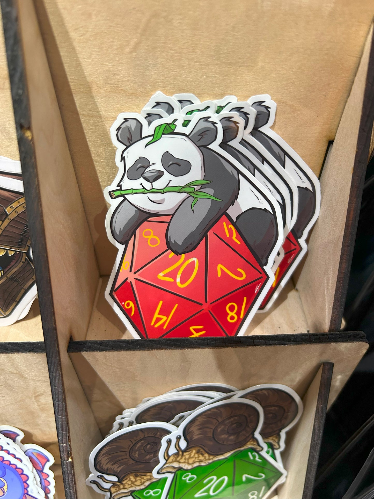 D20 Panda Sticker Level 1 Gamers