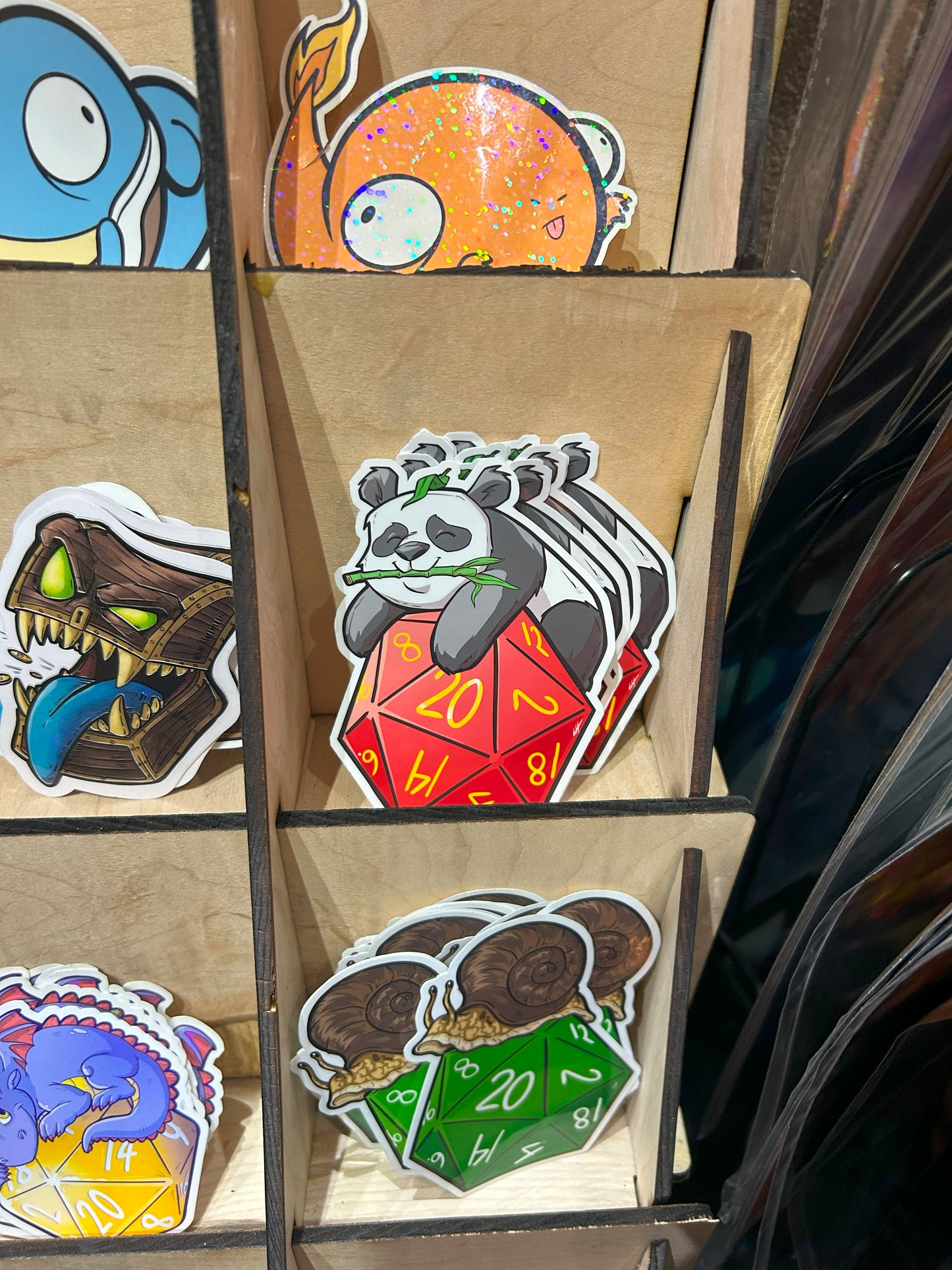 D20 Panda Sticker Level 1 Gamers