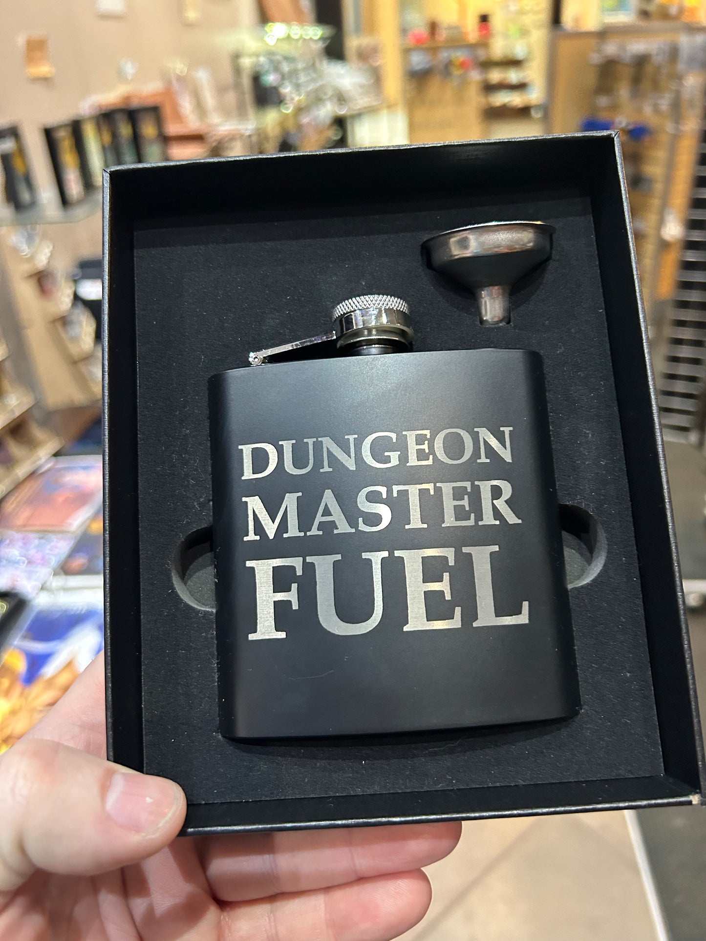 Dungeon Master Fuel Stainless Steel Flask Flasks Level 1 Gamers