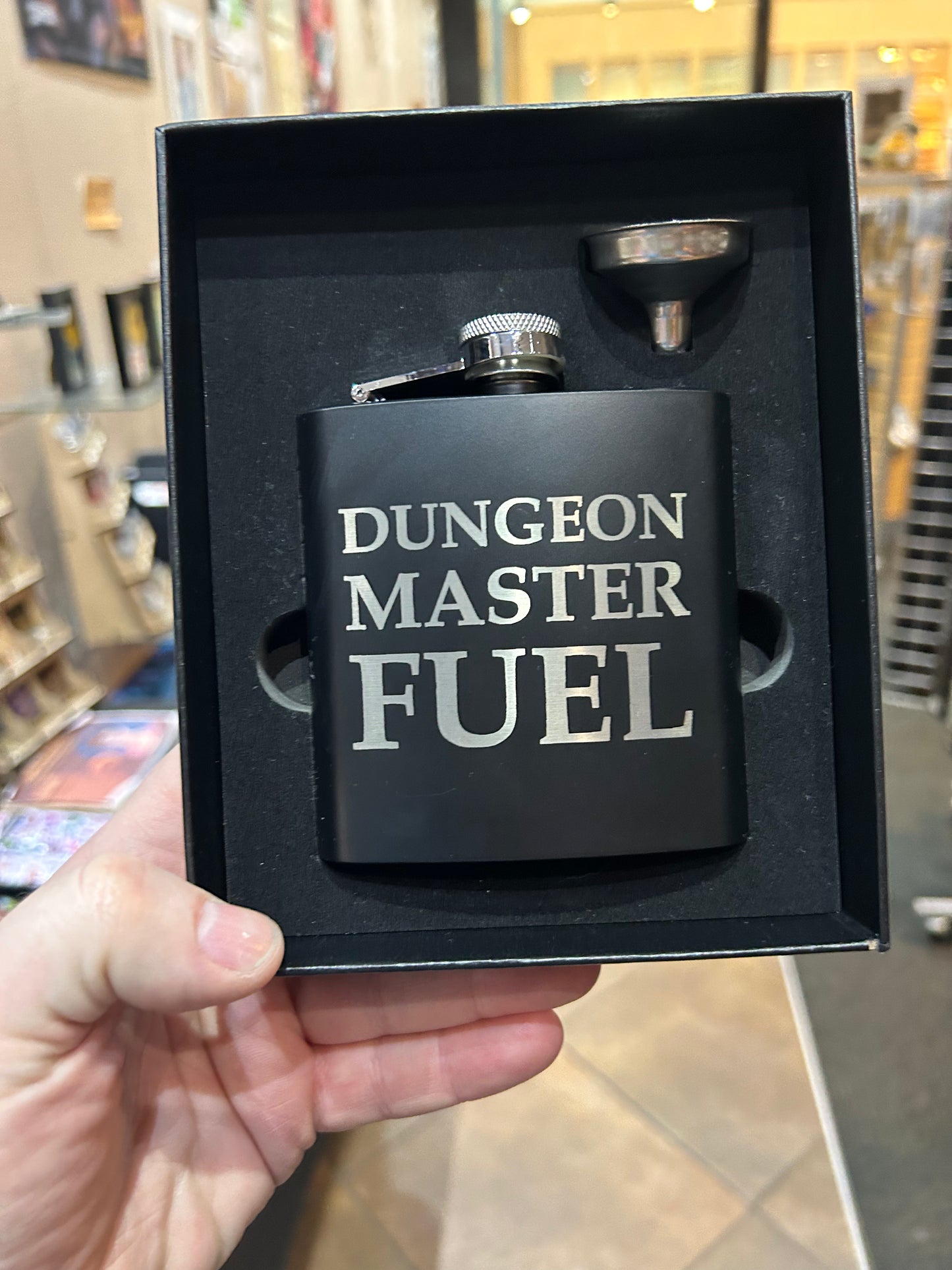 Dungeon Master Fuel Stainless Steel Flask Flasks Level 1 Gamers