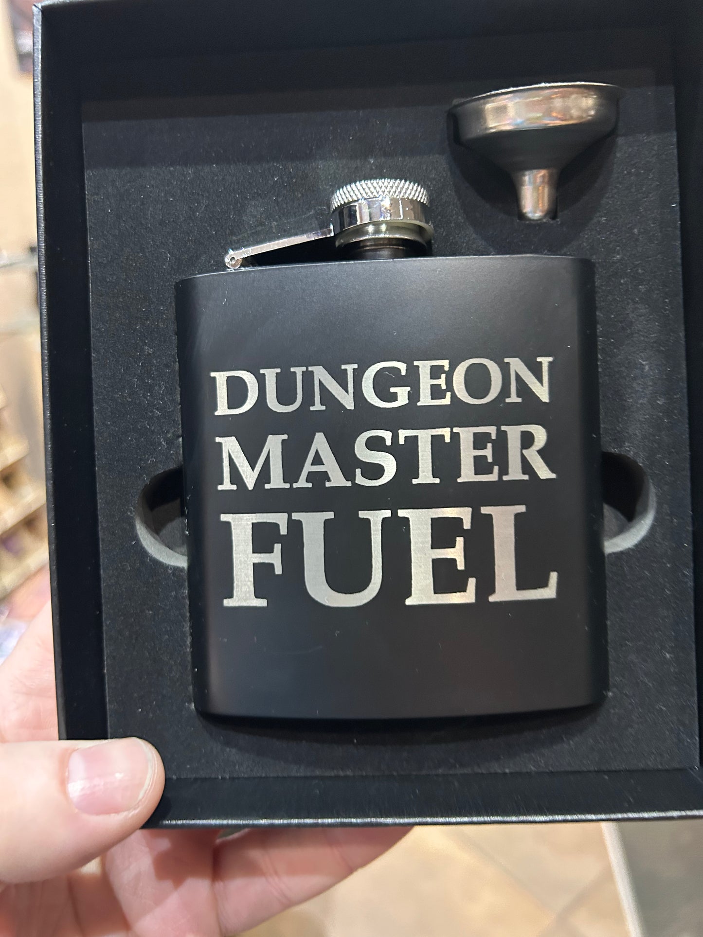 Dungeon Master Fuel Stainless Steel Flask Flasks Level 1 Gamers