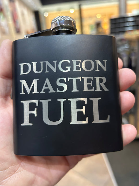 Dungeon Master Fuel Stainless Steel Flask Flasks Level 1 Gamers   