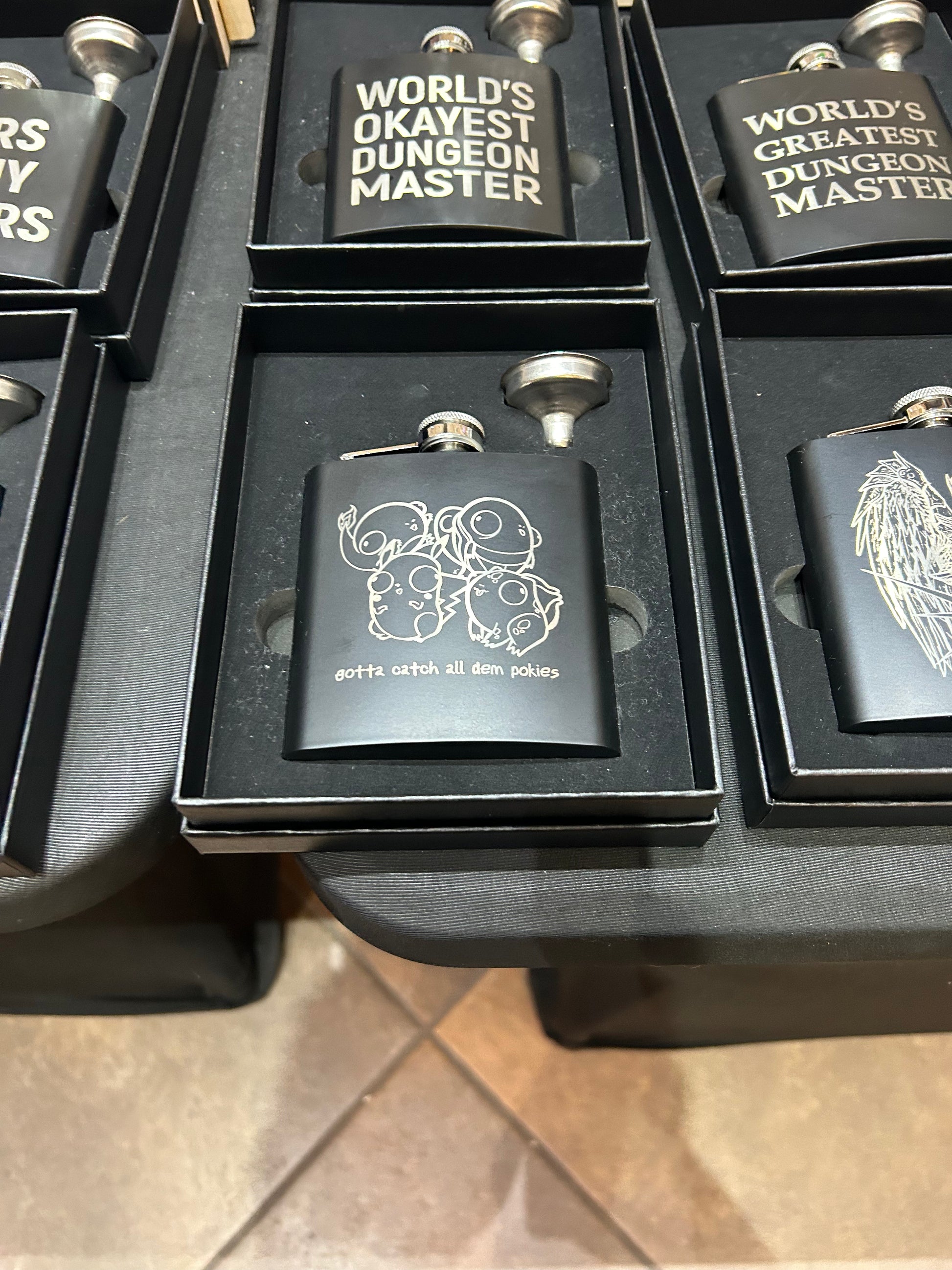 Pokederp Stainless Steel Flask Flasks Level 1 Gamers