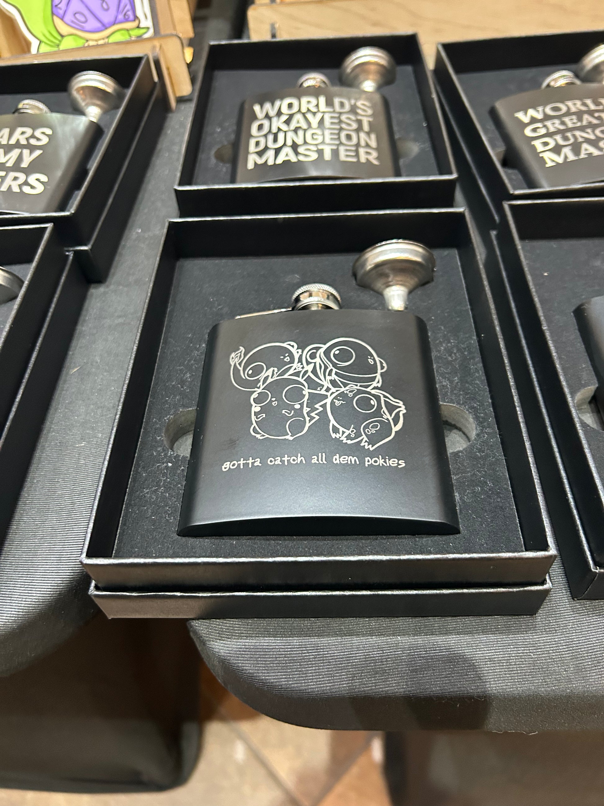 Pokederp Stainless Steel Flask Flasks Level 1 Gamers