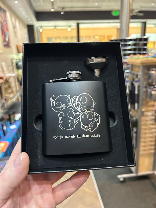 Pokederp Stainless Steel Flask Flasks Level 1 Gamers