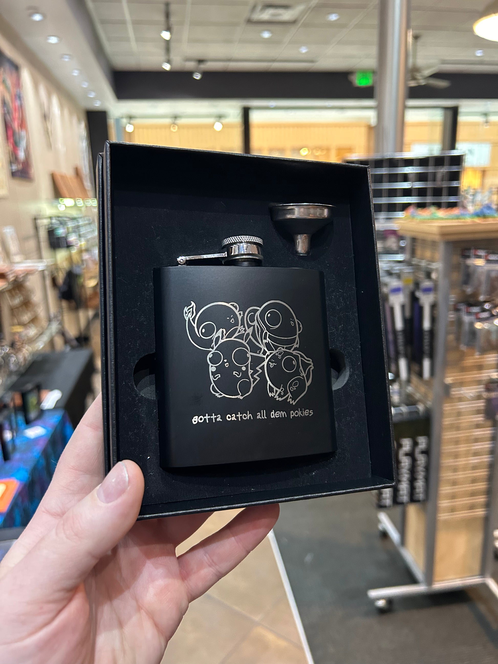 Pokederp Stainless Steel Flask Flasks Level 1 Gamers