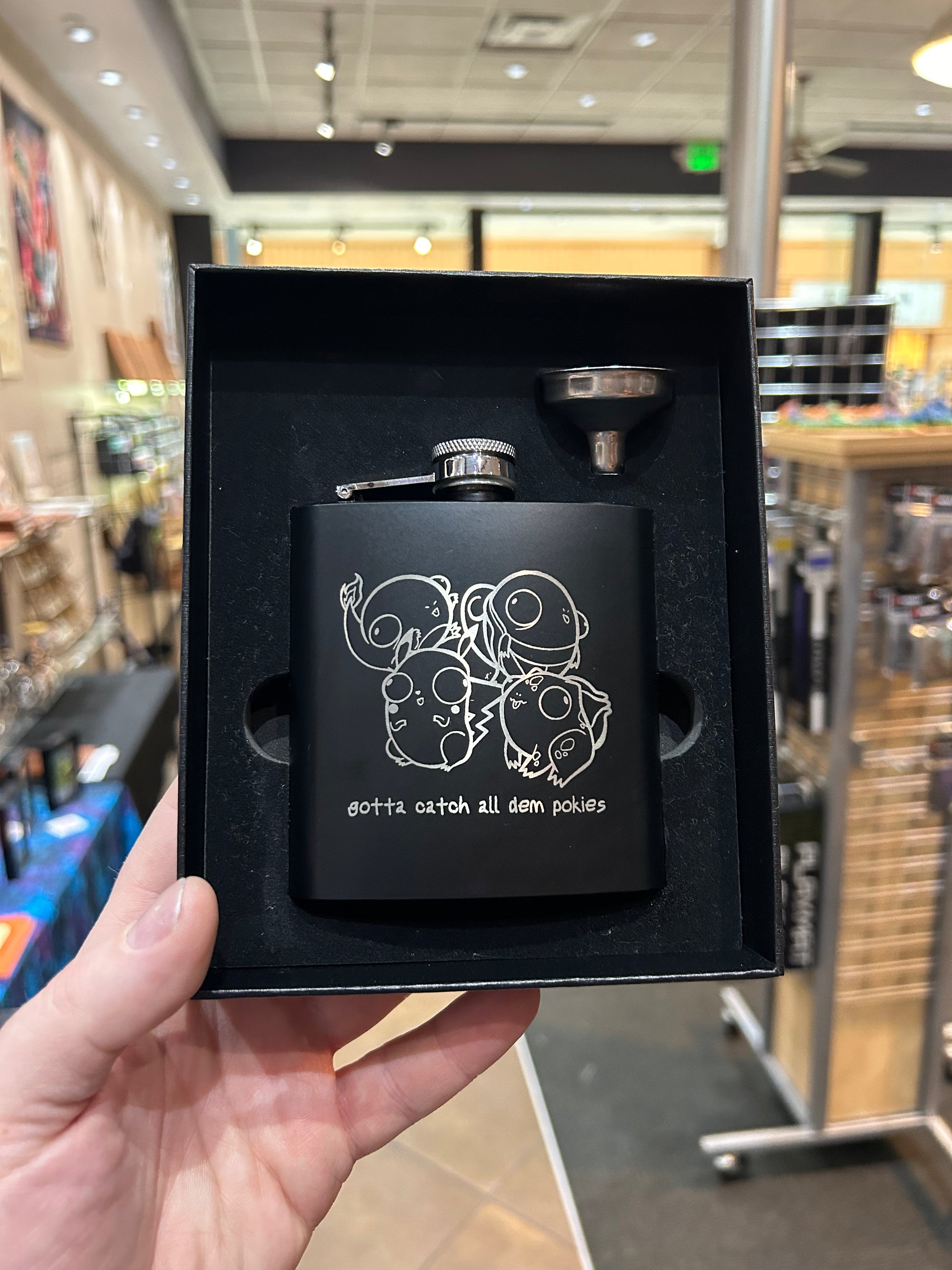 Pokederp Stainless Steel Flask Flasks Level 1 Gamers