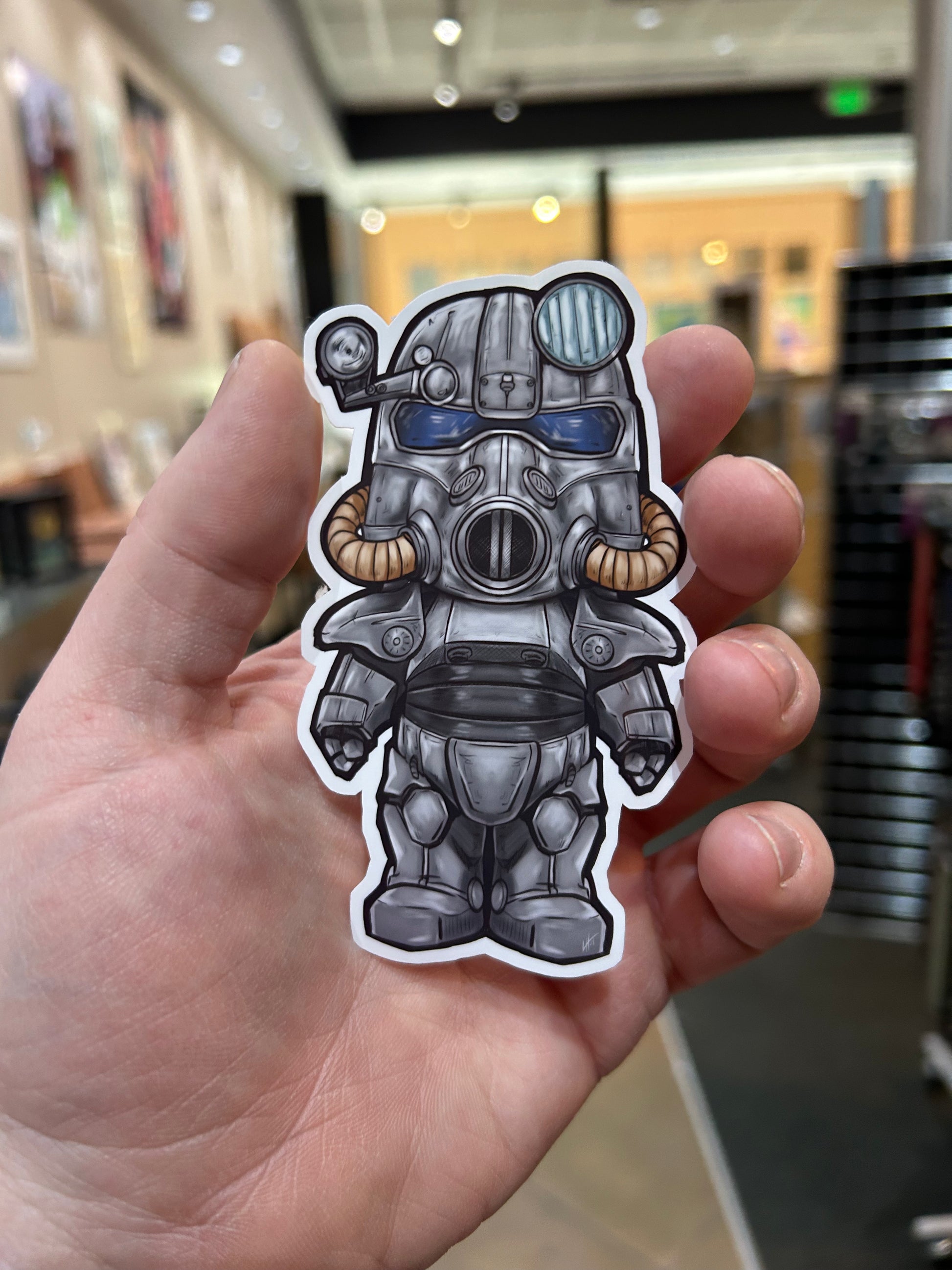 T-60 Power Armor Sticker  Level 1 Gamers