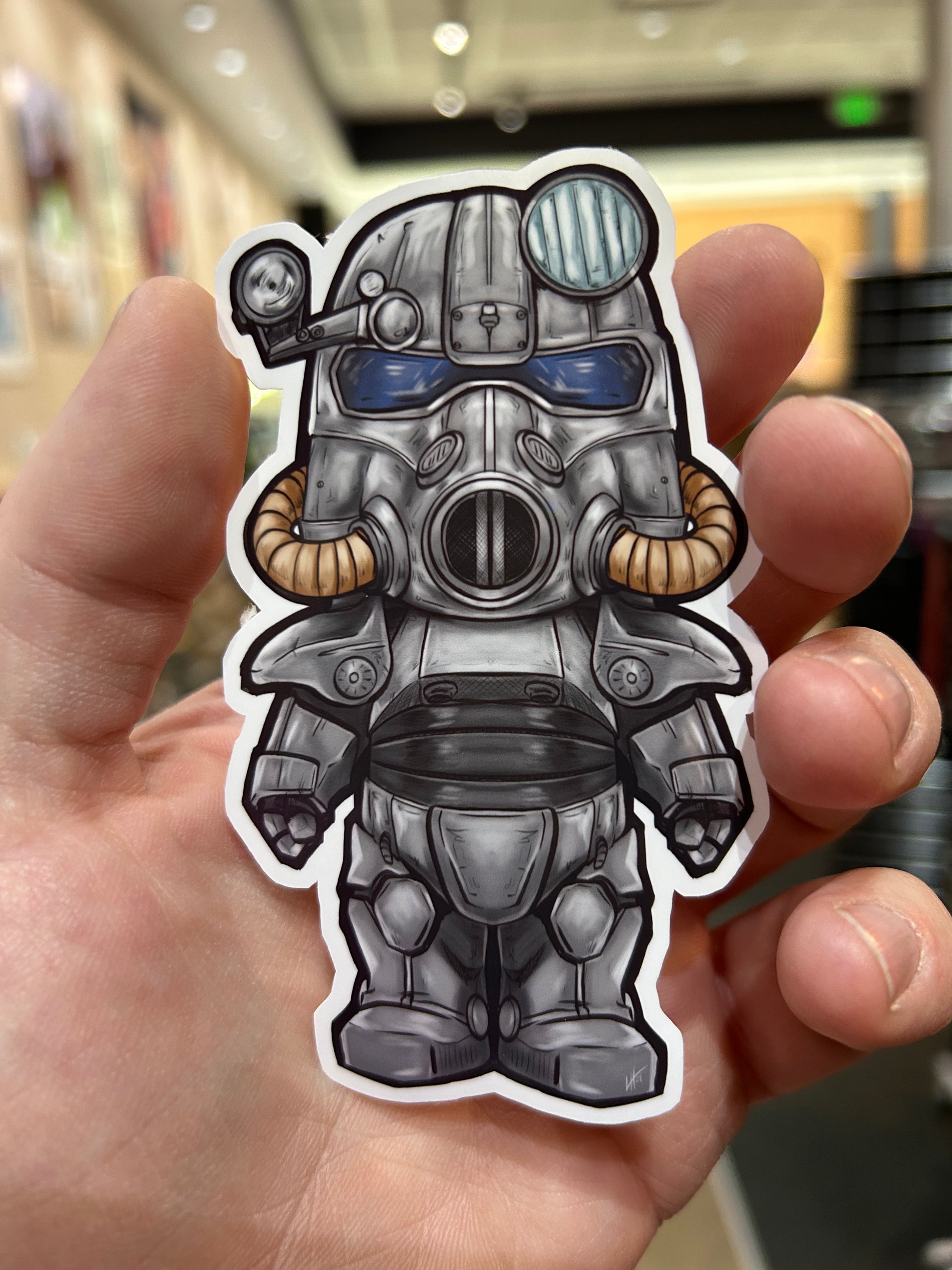T-60 Power Armor Sticker  Level 1 Gamers