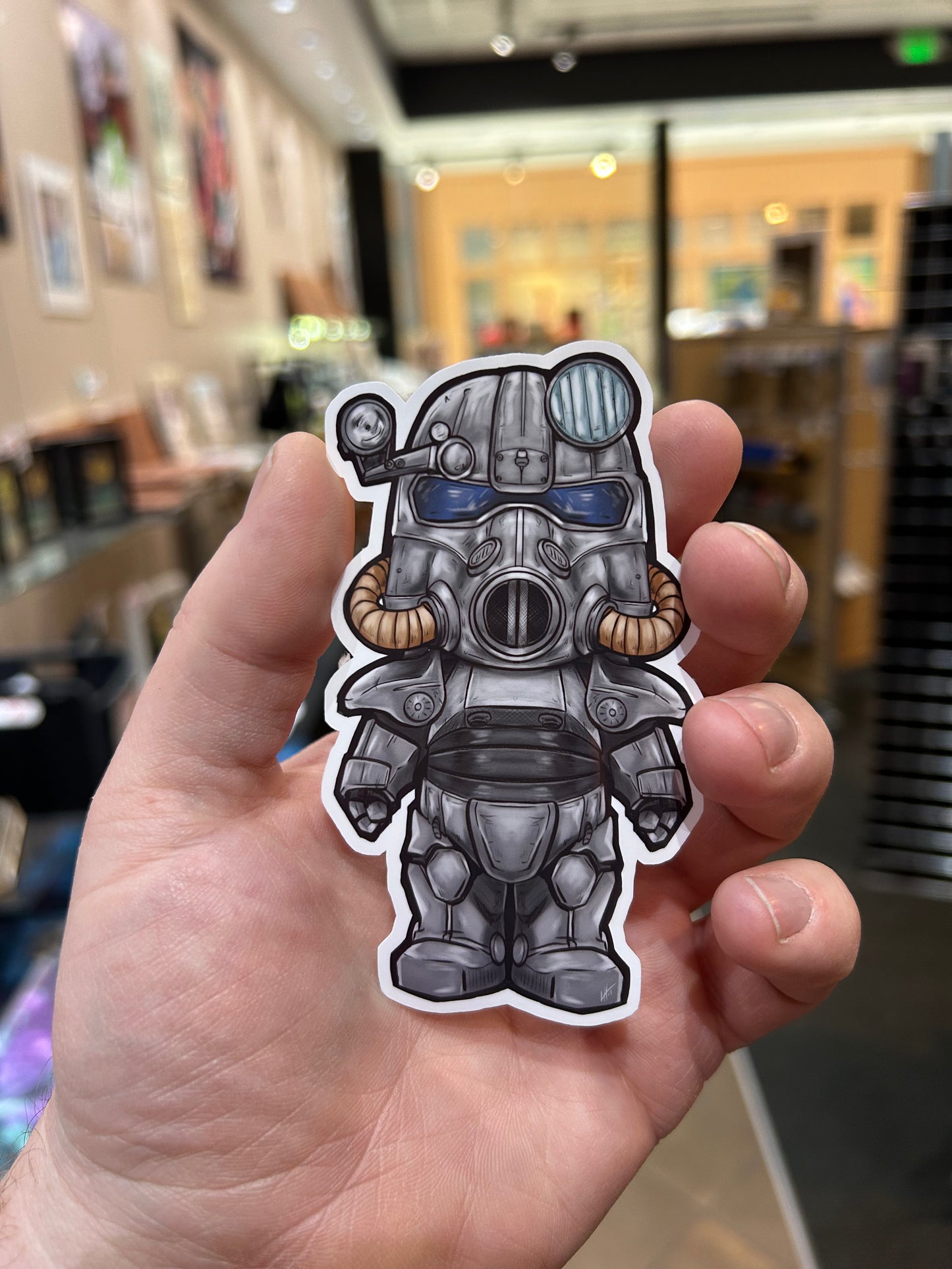T-60 Power Armor Sticker  Level 1 Gamers