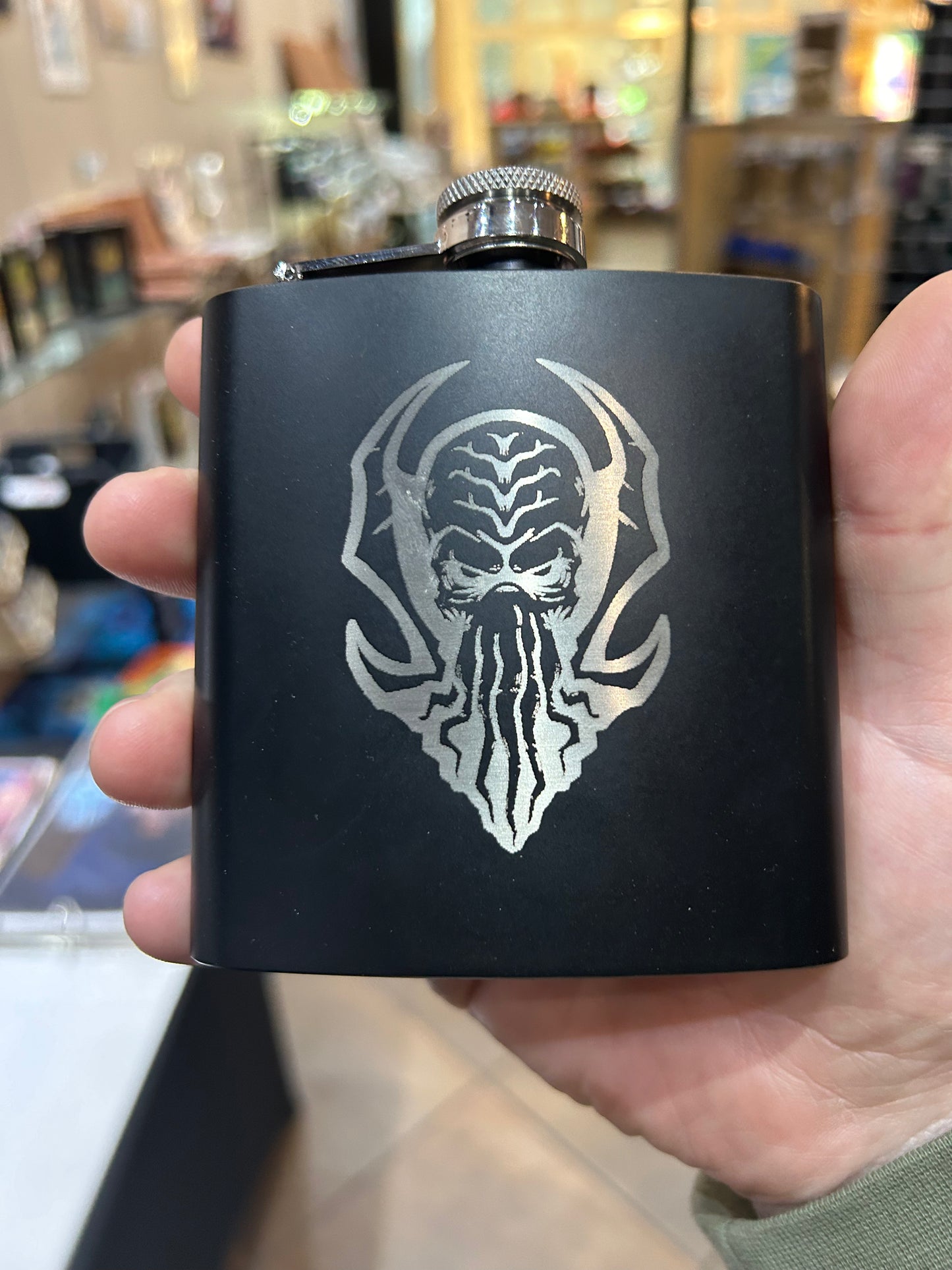 Mind Flayer Stainless Steel Flask Flasks Level 1 Gamers