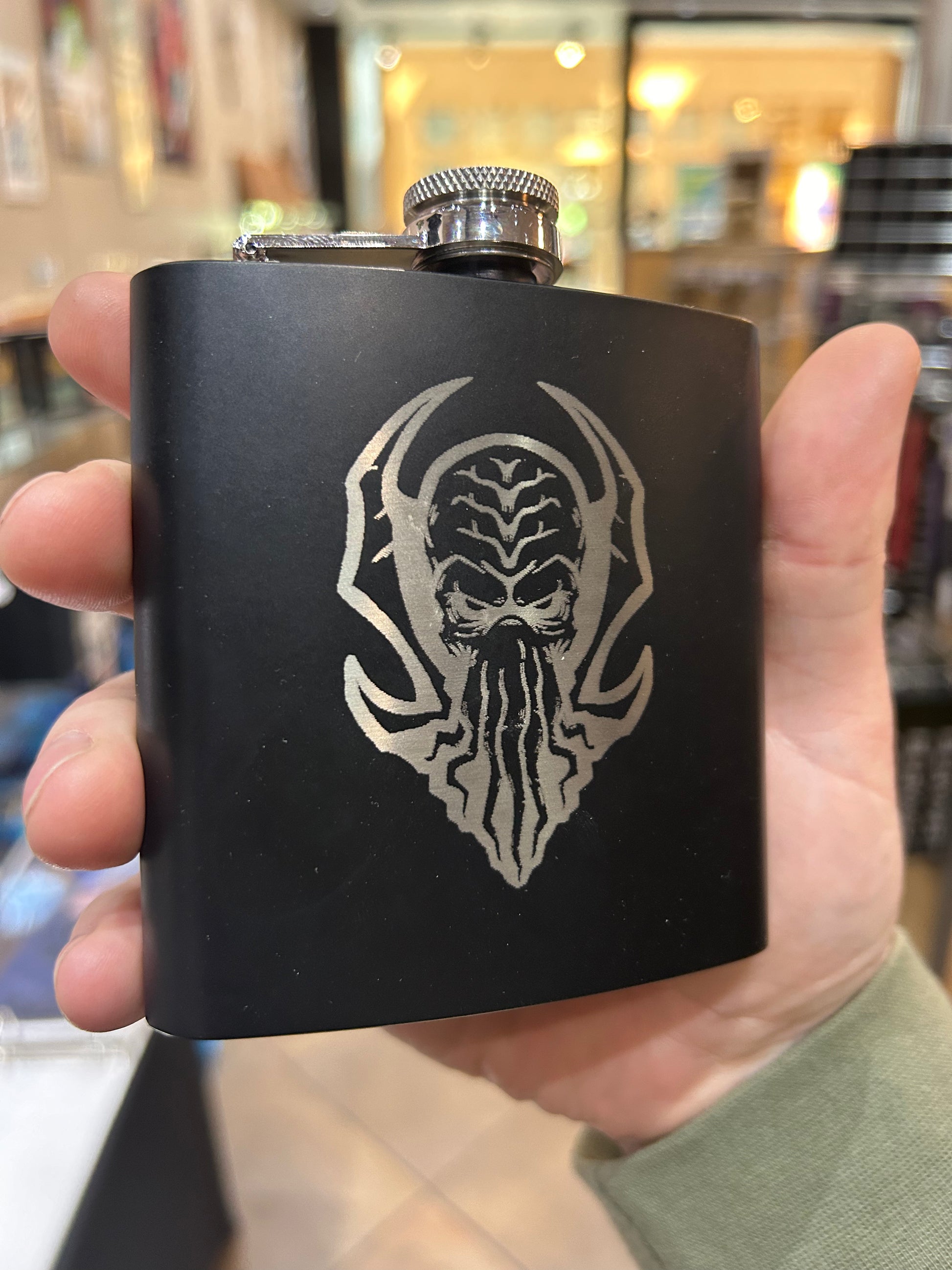 Mind Flayer Stainless Steel Flask Flasks Level 1 Gamers