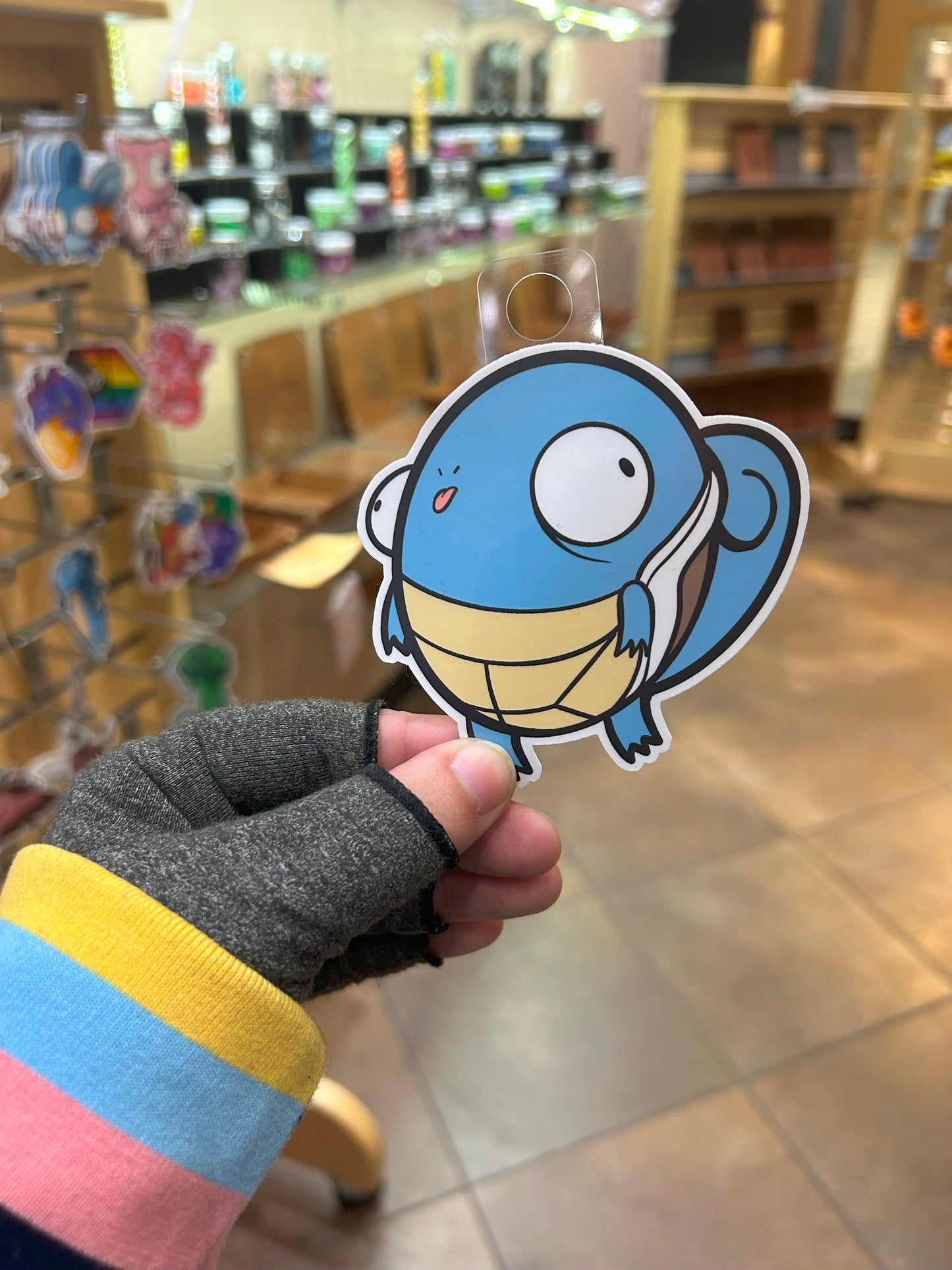 Derpy Squirtle Sticker - Adorable Decal For Collectors Level 1 Gamers