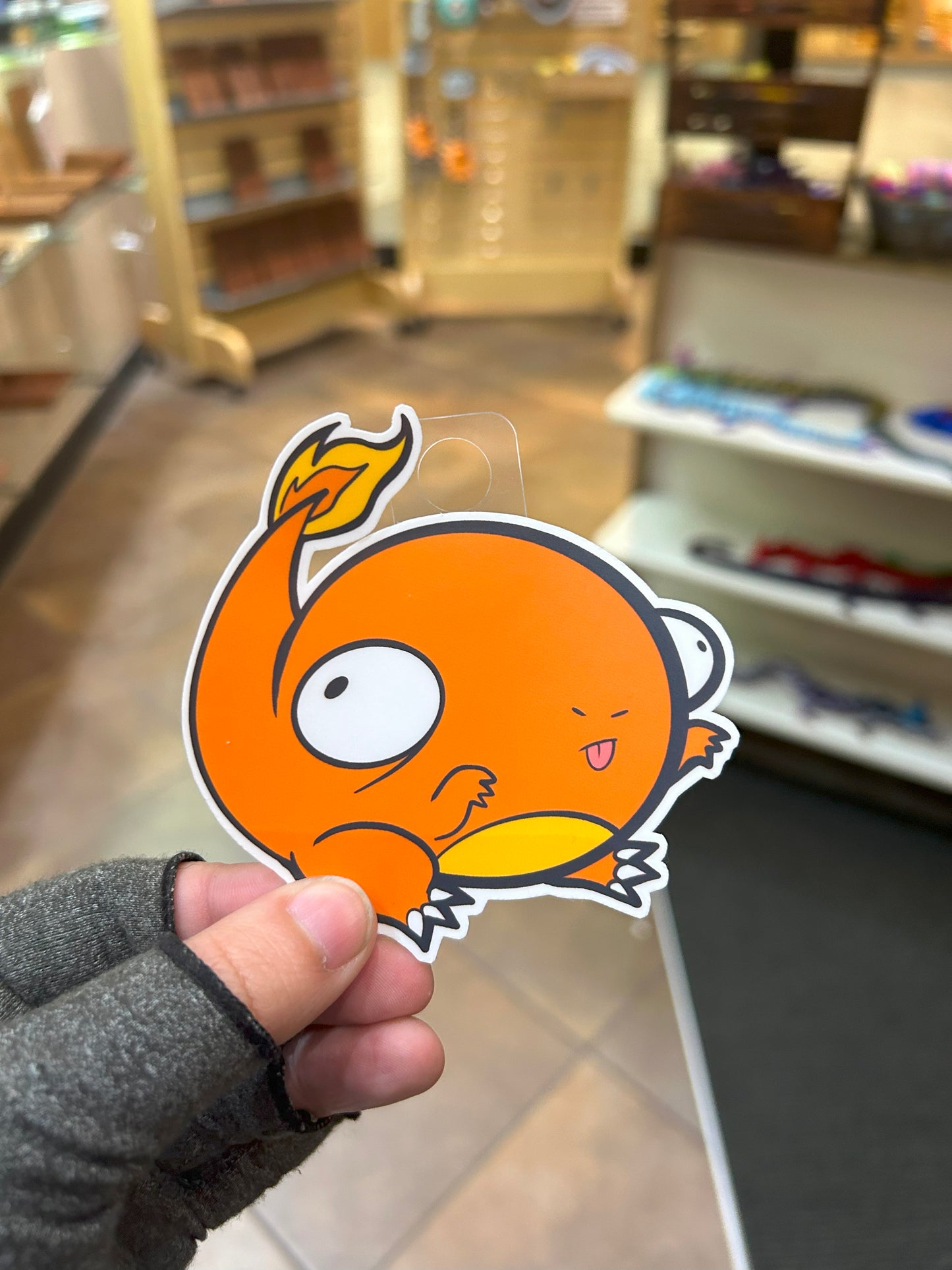 Derpy Charmander Sticker - Adorable Decal For Collectors Level 1 Gamers