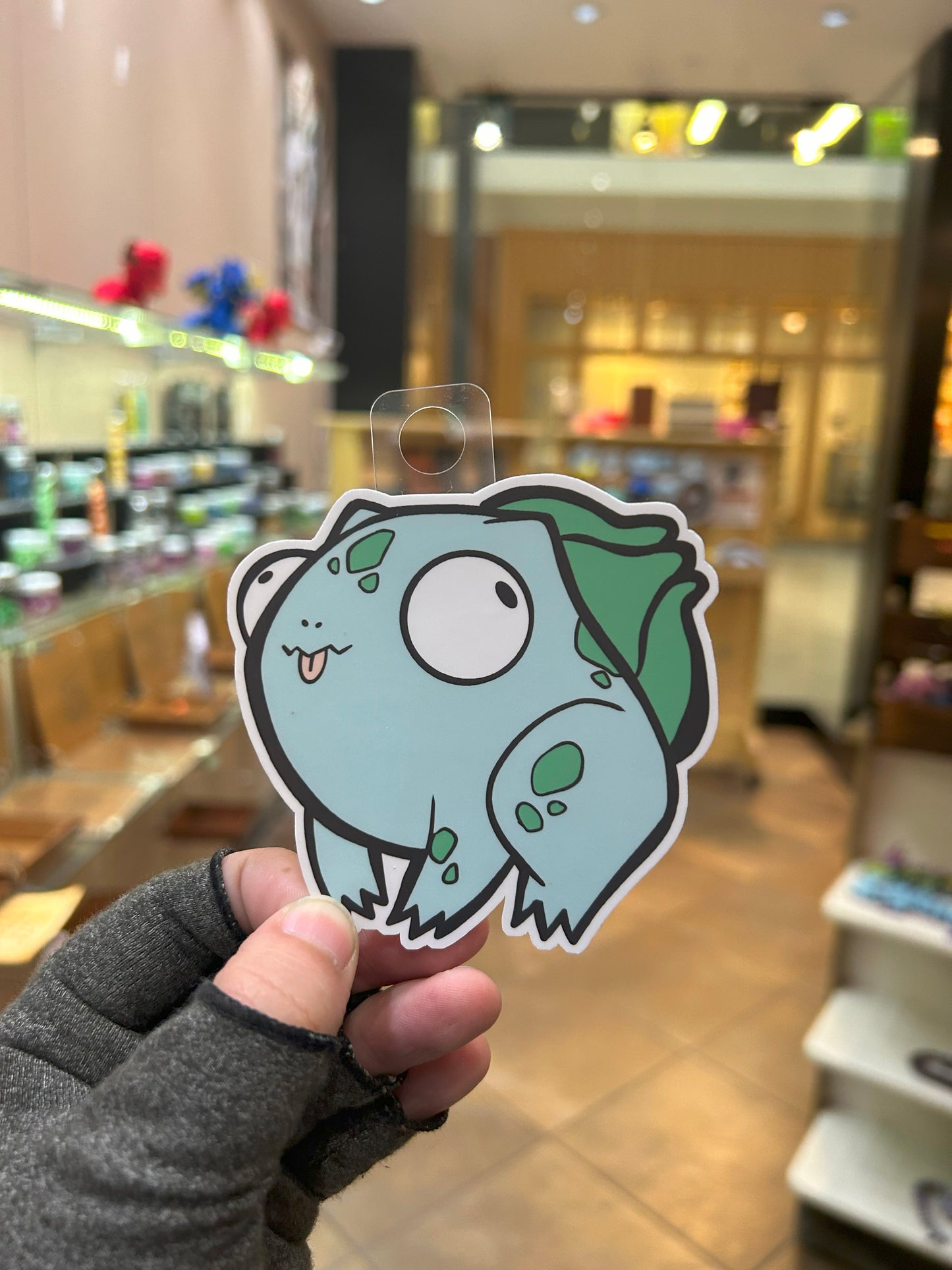 Derpy Bulbasaur Sticker - Adorable Decal For Collectors Level 1 Gamers