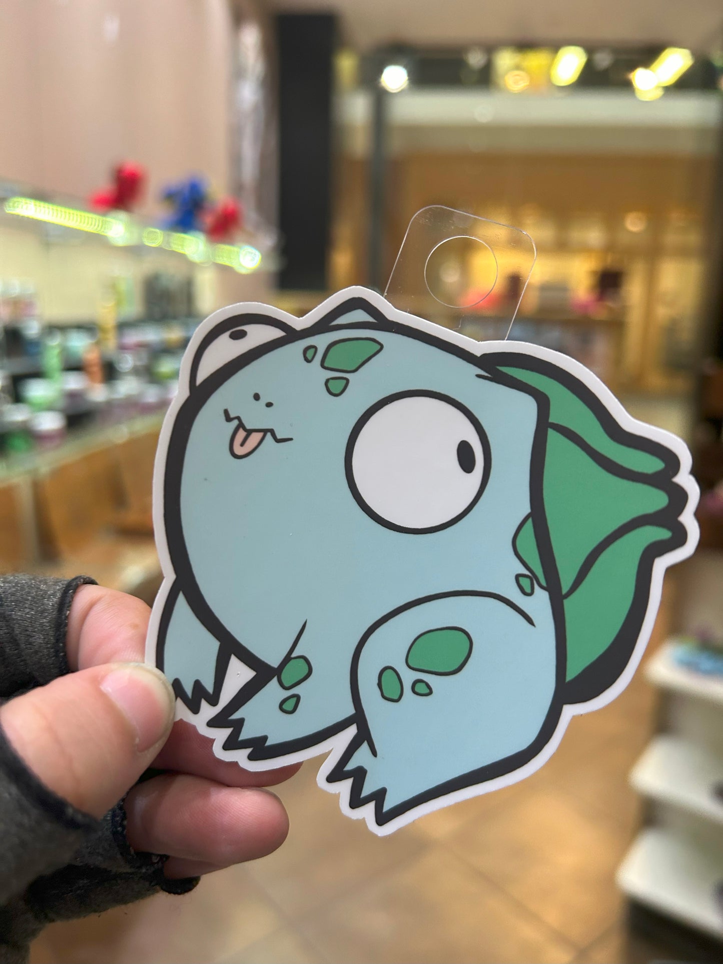 Derpy Bulbasaur Sticker - Adorable Decal For Collectors Level 1 Gamers