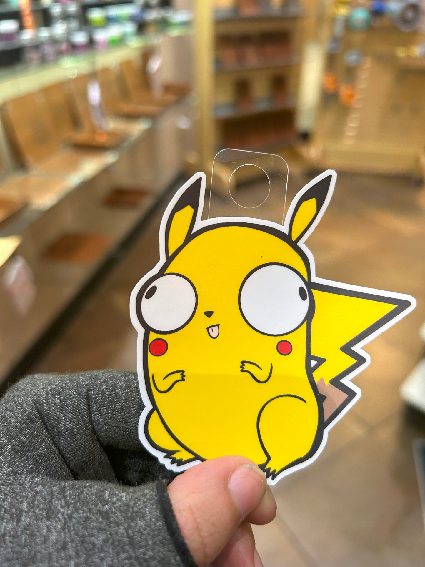 Derpy Pikachu Sticker - Adorable Decal For Collectors Level 1 Gamers