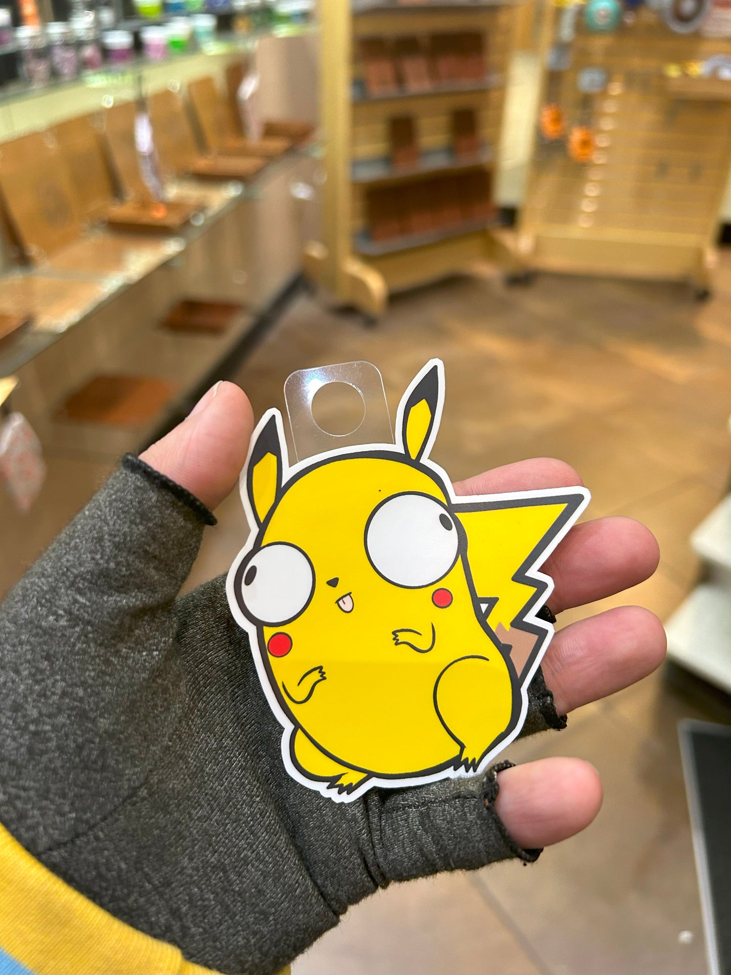 Derpy Pikachu Sticker - Adorable Decal For Collectors Level 1 Gamers
