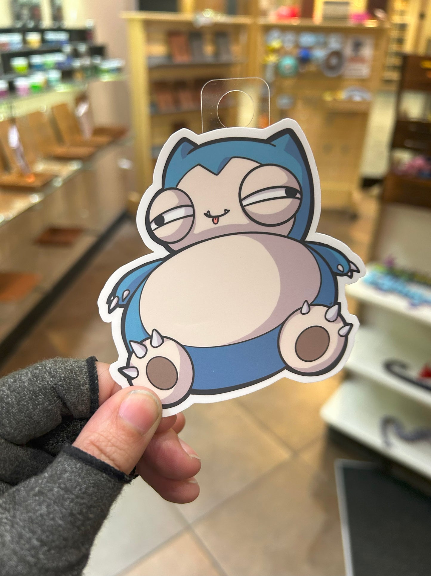Derpy Snorlax Sticker - Adorable Decal For Collectors Level 1 Gamers