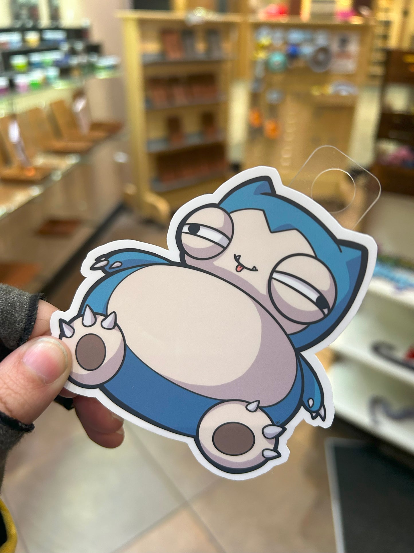 Derpy Snorlax Sticker - Adorable Decal For Collectors Level 1 Gamers