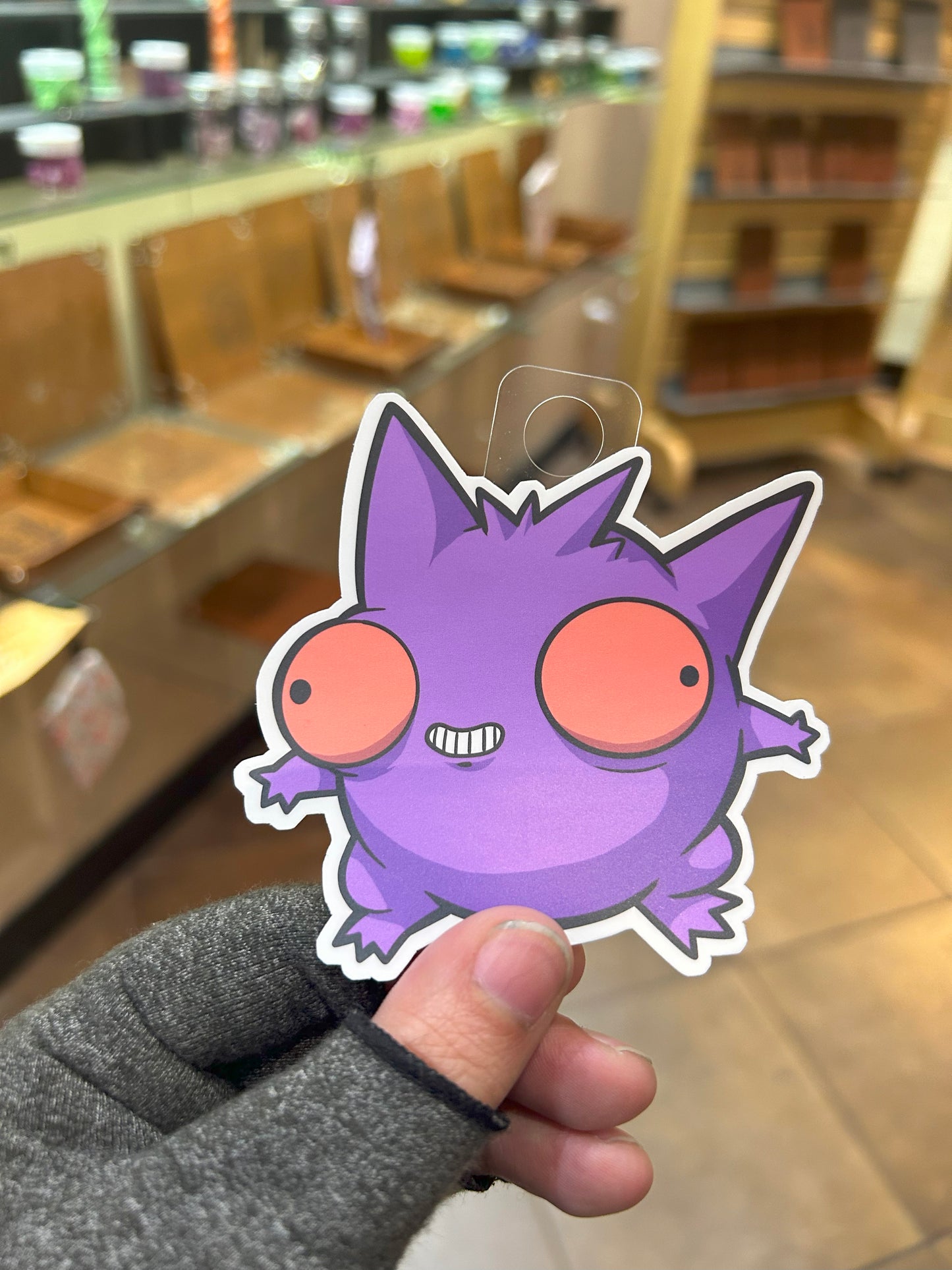 Derpy Gengar Sticker - Adorable Decal For Collectors Level 1 Gamers