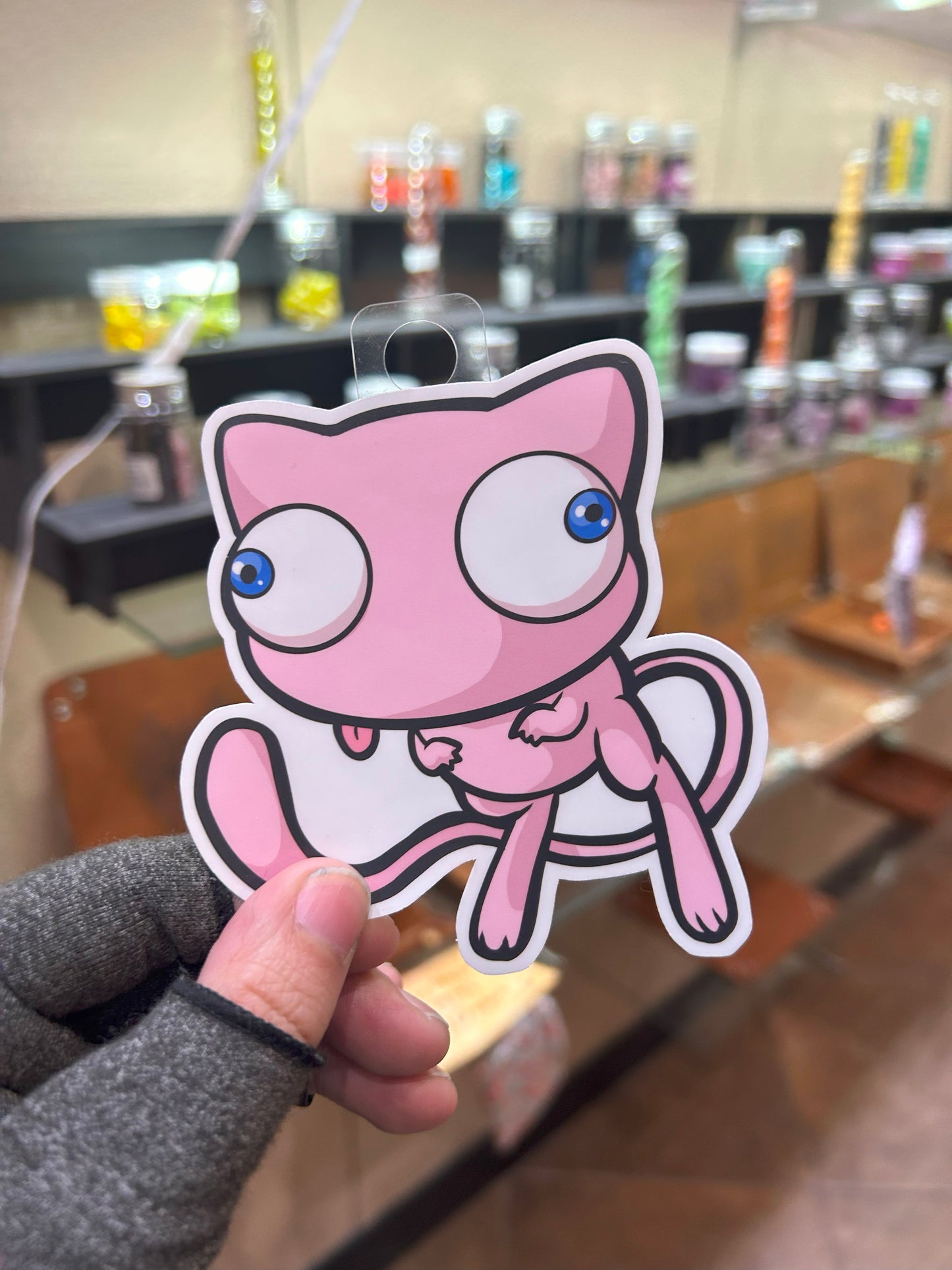 Derpy Mew Sticker - Adorable Decal For Collectors Level 1 Gamers