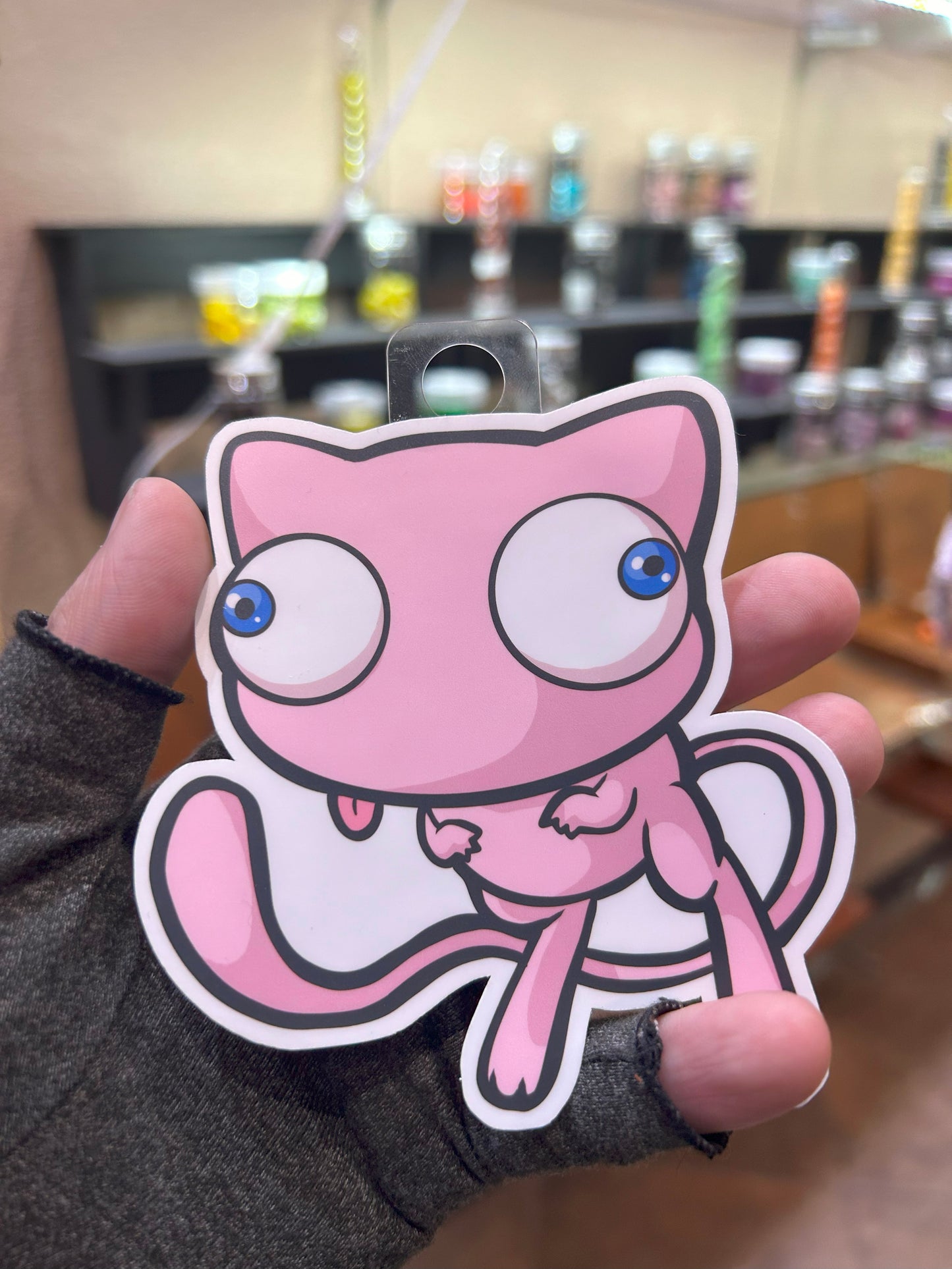 Derpy Mew Sticker - Adorable Decal For Collectors Level 1 Gamers