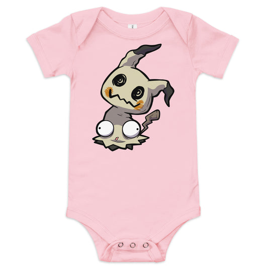 Mimikyu Pokederp Baby Short Sleeve One Piece  Level 1 Gamers Pink 3-6m