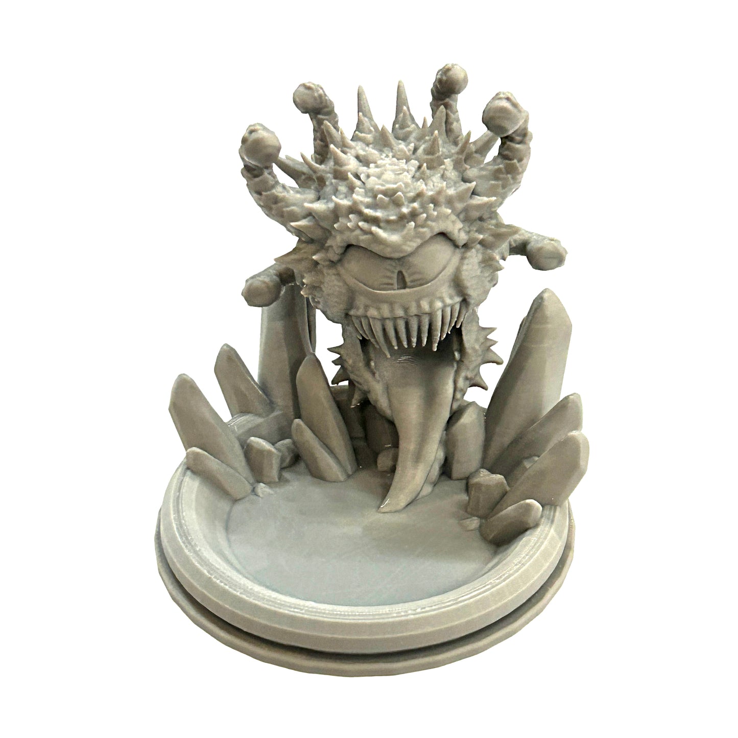 3D Printed Eye Monster Dice Tower dice tower Level 1 Gamers Gray