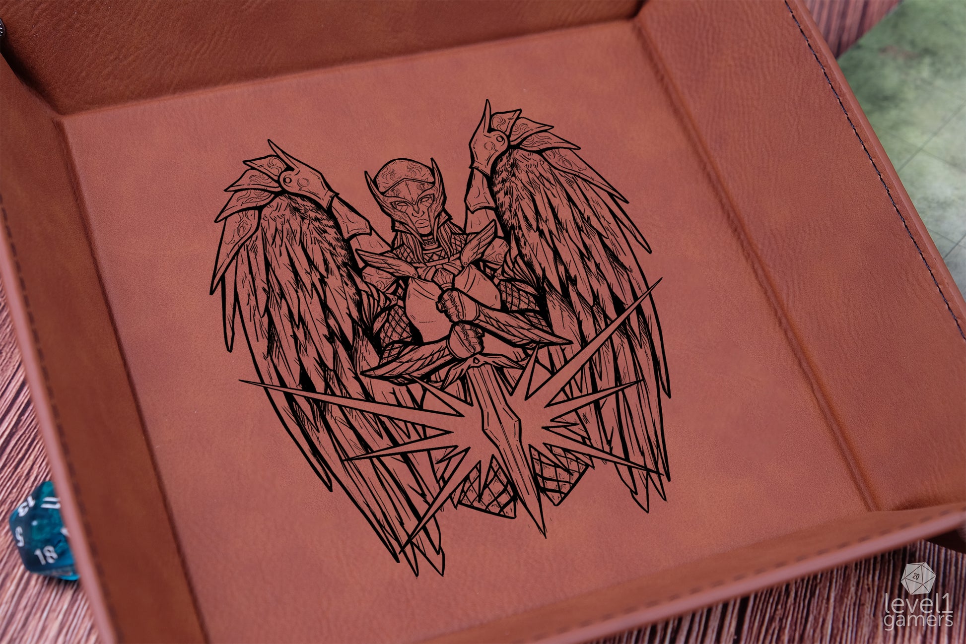 Angel Of Justice Dice Tray Dice Trays Level 1 Gamers