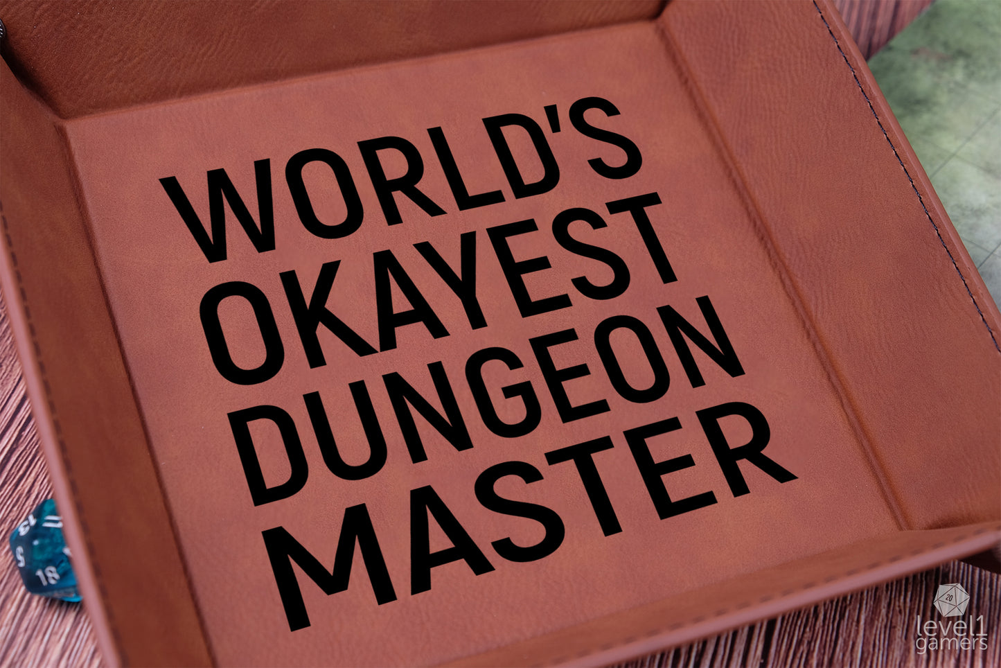 World's Okayest Dice Tray Dice Trays Level 1 Gamers