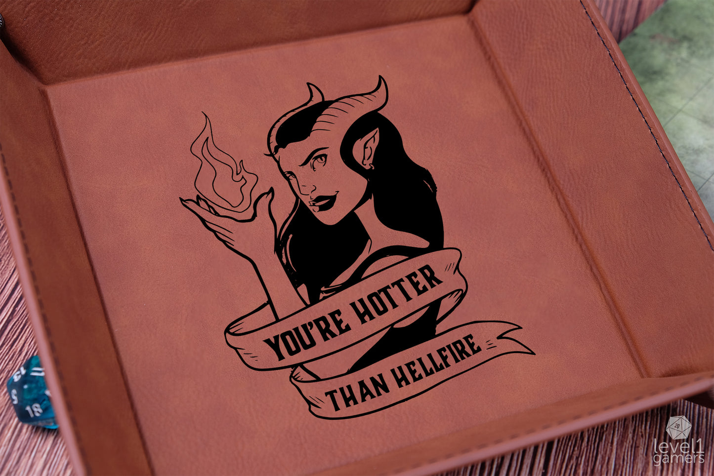Hotter Than Hellfire Dice Tray Dice Trays Level 1 Gamers