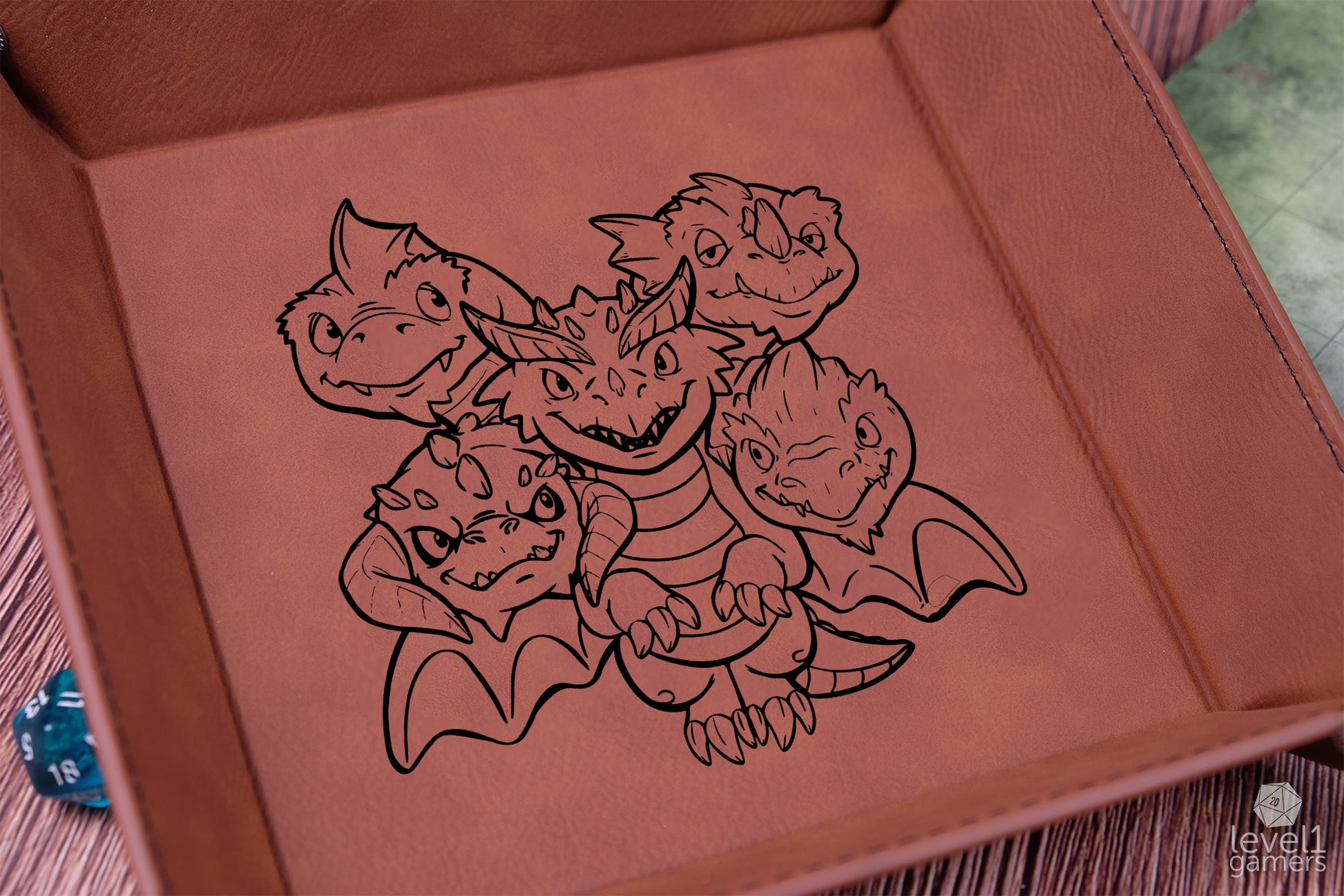 Lil T (Tiamat) Dice Tray Dice Trays Level 1 Gamers