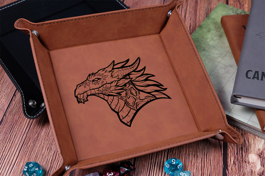 Black Dragon Dice Tray Dice Trays Level 1 Gamers