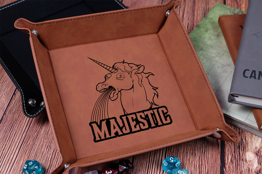 Majestic Unicorn Dice Tray Dice Trays Level 1 Gamers