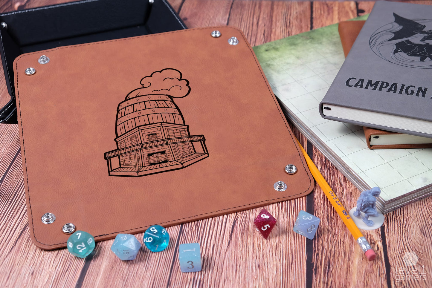 The Smoking Barrel Tavern Dice Tray Dice Trays Level 1 Gamers