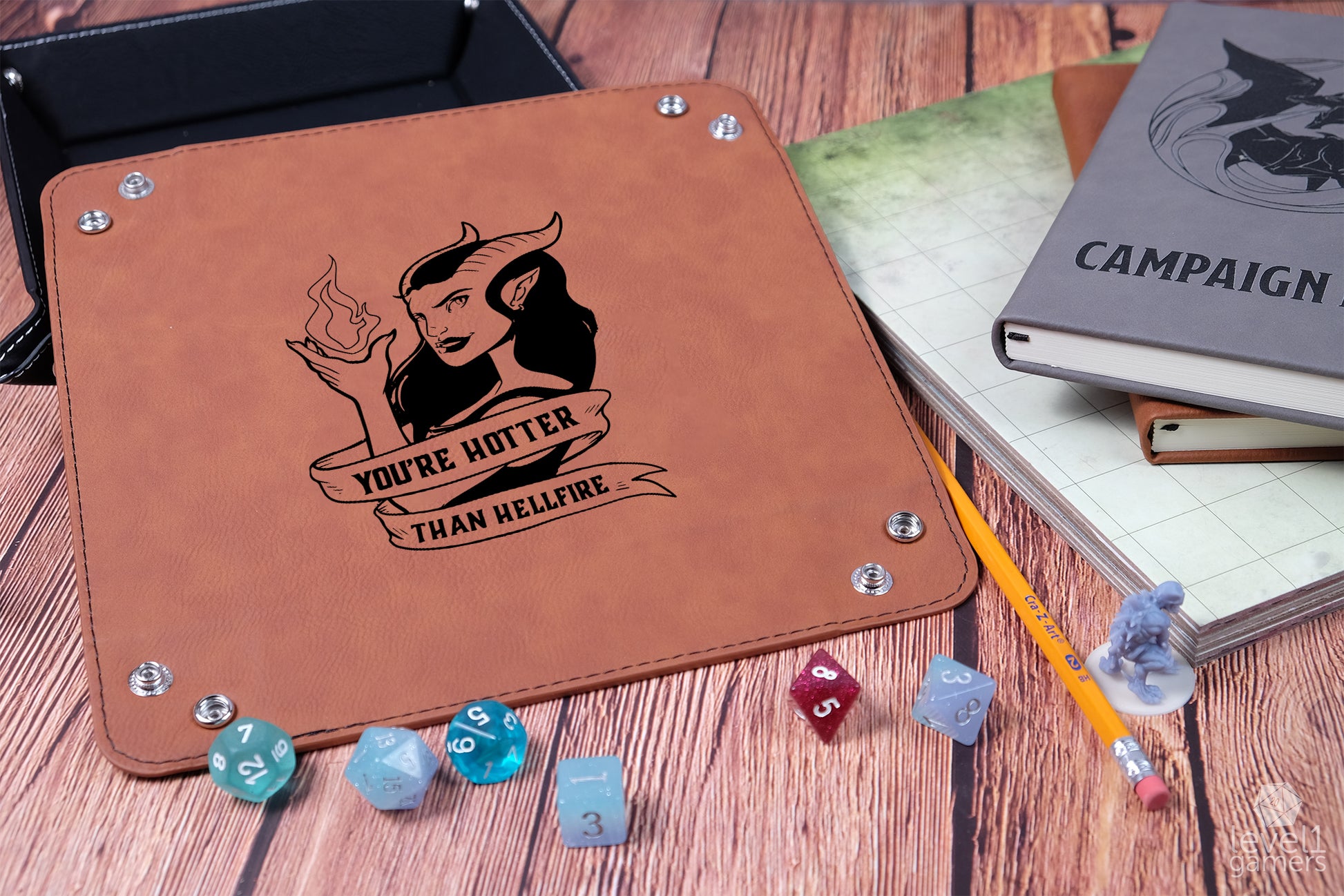 Hotter Than Hellfire Dice Tray Dice Trays Level 1 Gamers
