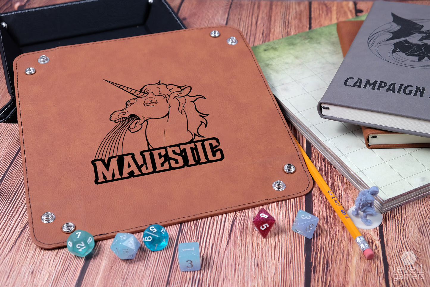 Majestic Unicorn Dice Tray Dice Trays Level 1 Gamers