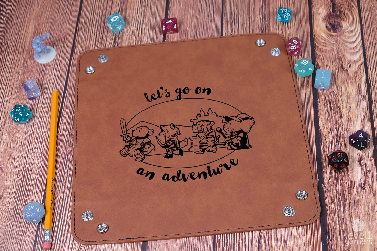 Let's Go On An Adventure Dice Tray Dice Trays Level 1 Gamers