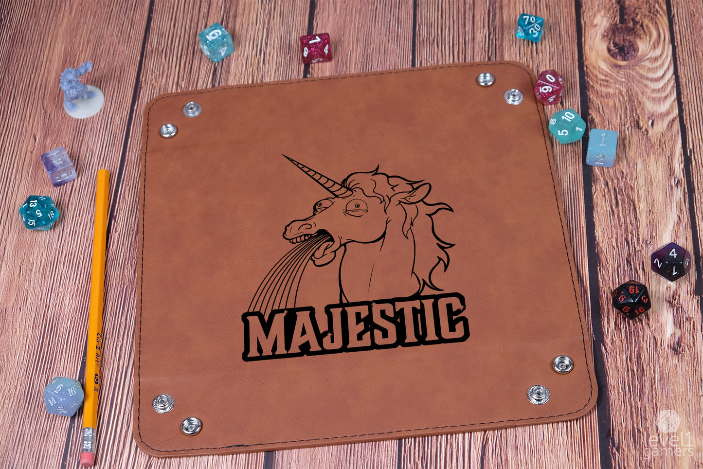 Majestic Unicorn Dice Tray Dice Trays Level 1 Gamers